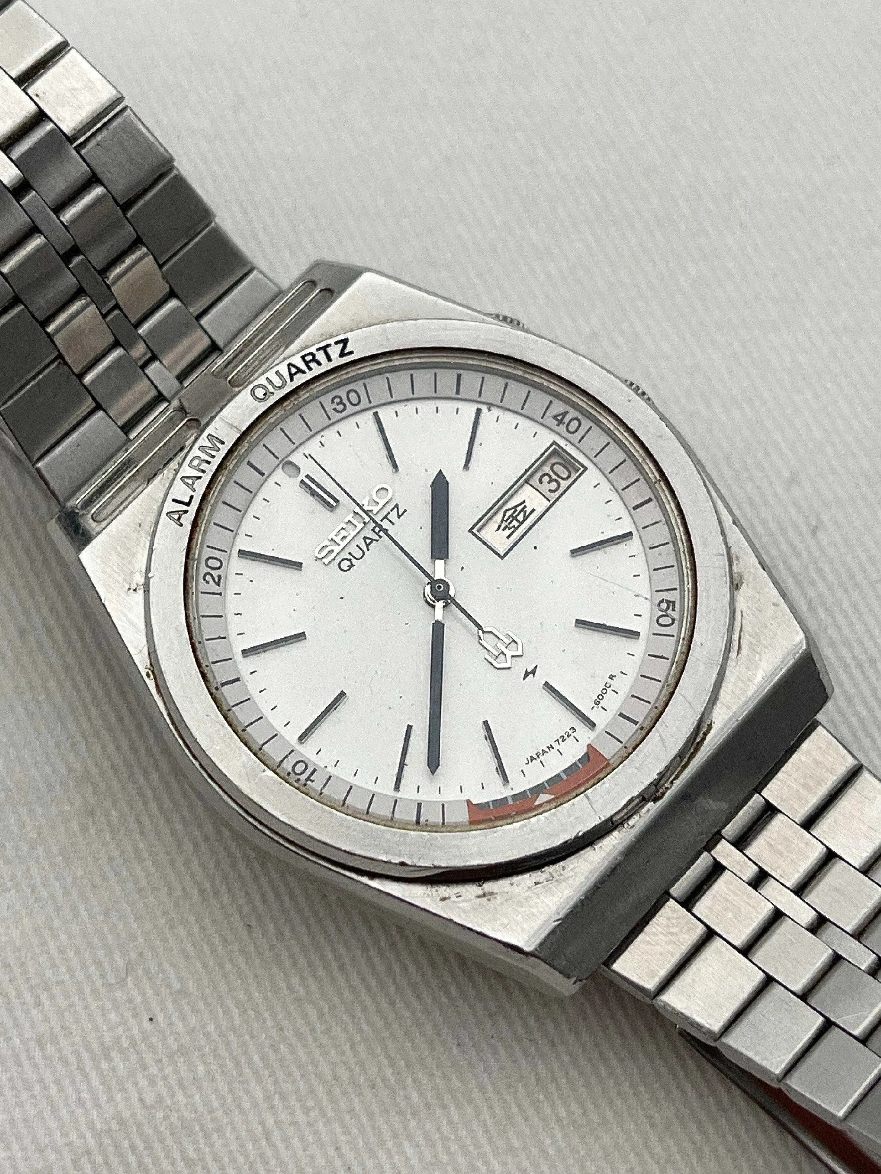 Seiko - Alarm White Dial - 1980 - Atelier Victor - Vintage  Shop