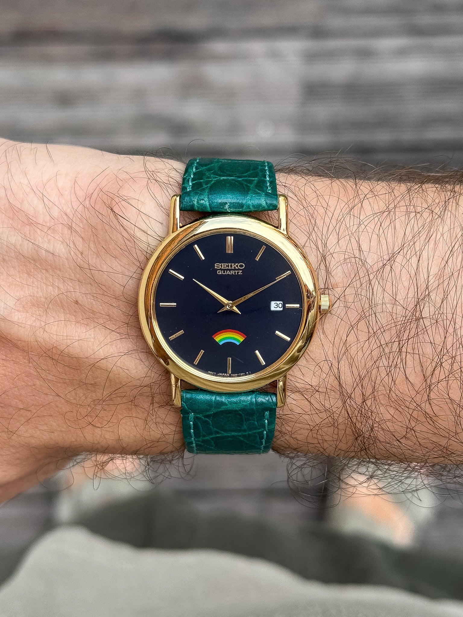 Seiko - Arc en Ciel Cadran noir - NOS - 2002 - Atelier Victor - Vintage  Shop