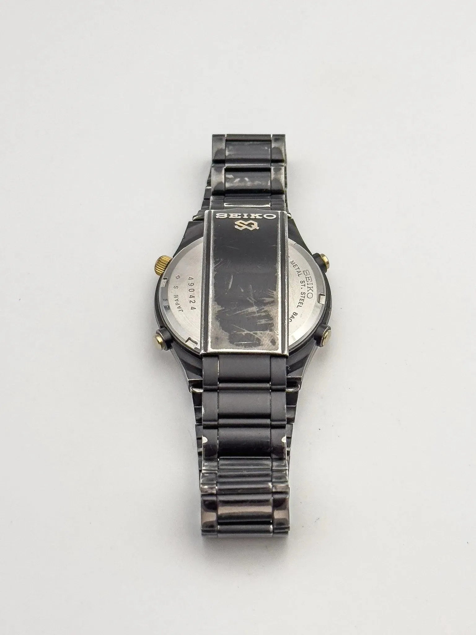 Seiko - Black Chronograph Day Date - 1984 - Atelier Victor Paris - Vintage Watch Shop Dubai