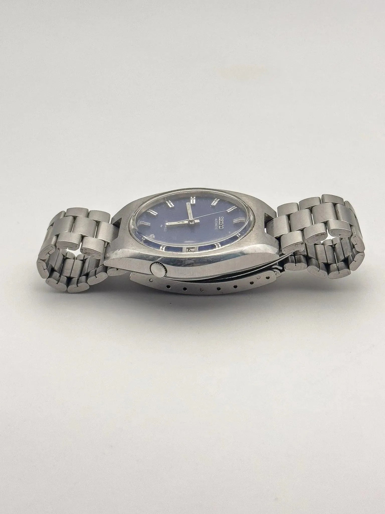 Seiko - Blue Tapisserie Acier Date - 1978 - Atelier Victor Paris - Vintage Watch Shop Dubai
