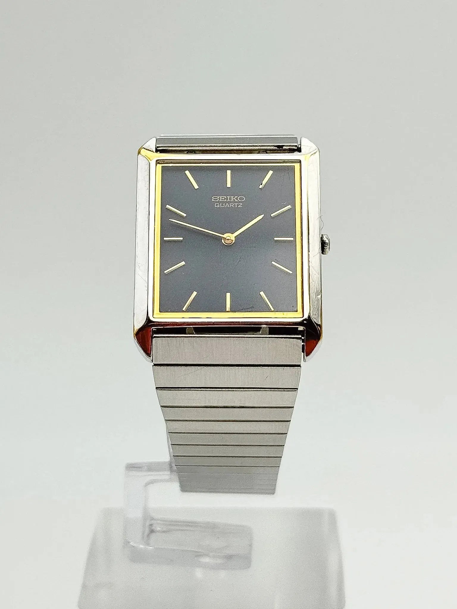 Seiko - Bracelet Acier Cadran noir - 1993 - Atelier Victor - Vintage  Shop