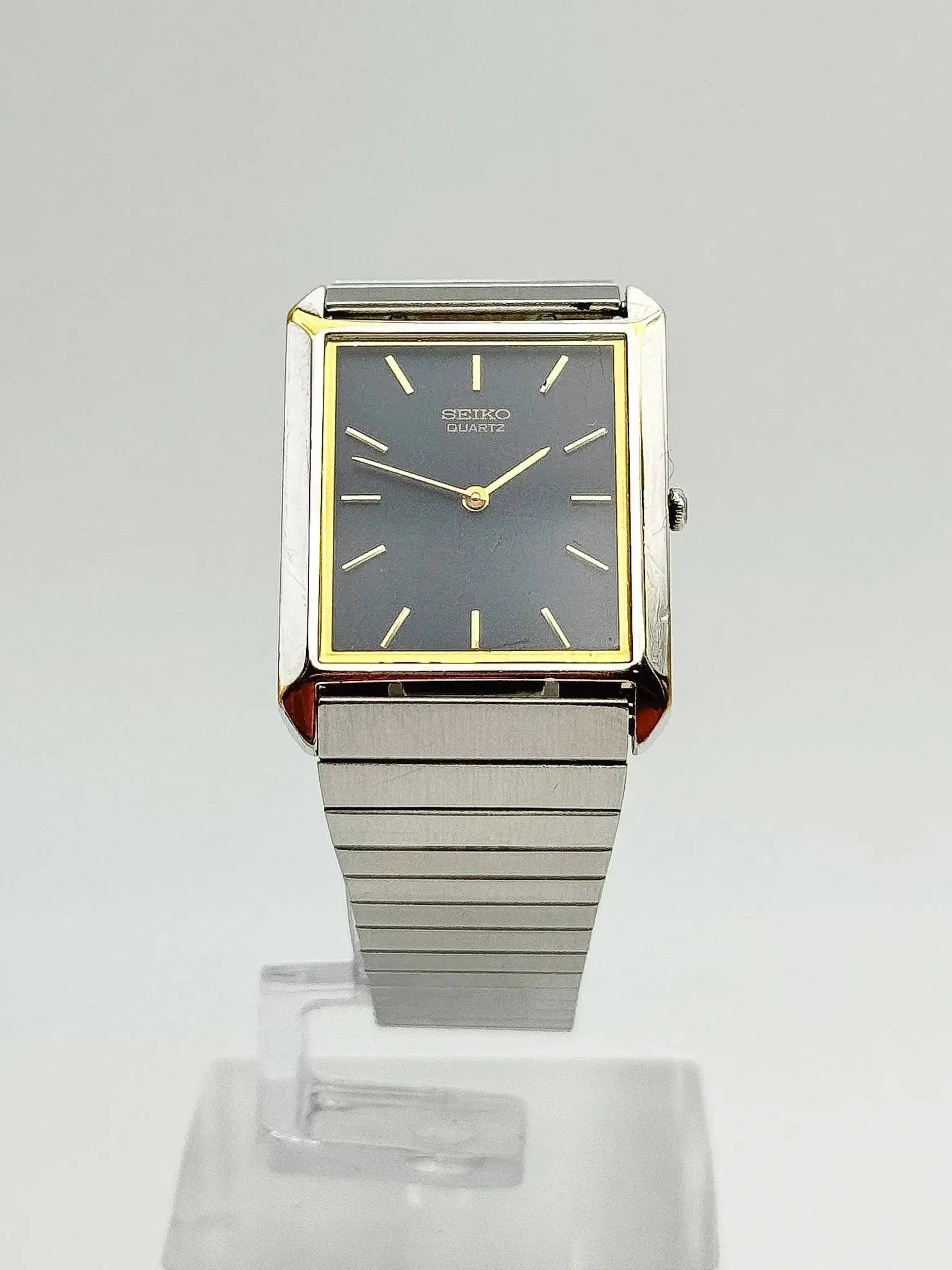 Seiko - Bracelet Acier Cadran noir - 1993 - Atelier Victor - Vintage  Shop