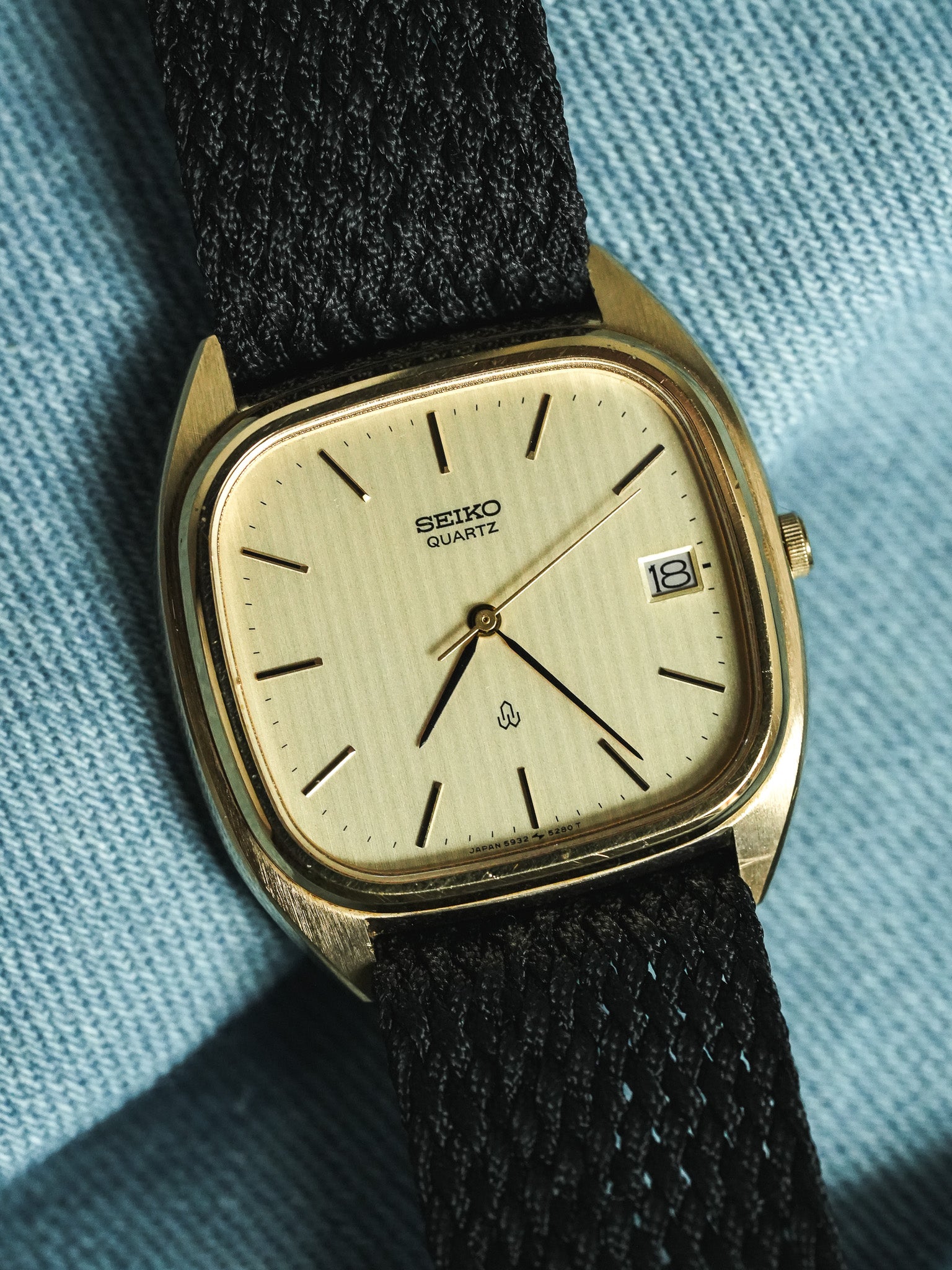 Seiko - Cadran TV Tapisserie Or - 1980 - Atelier Victor - Vintage  Shop
