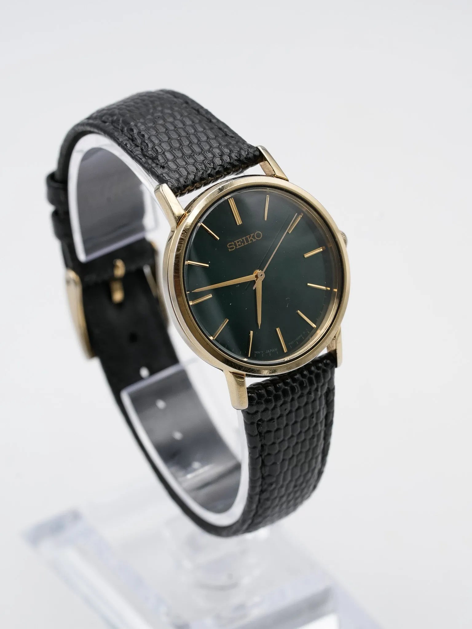 Seiko - Cadran Vert brillant index or - 2000s - Atelier Victor Paris - Vintage Watch Shop Dubai