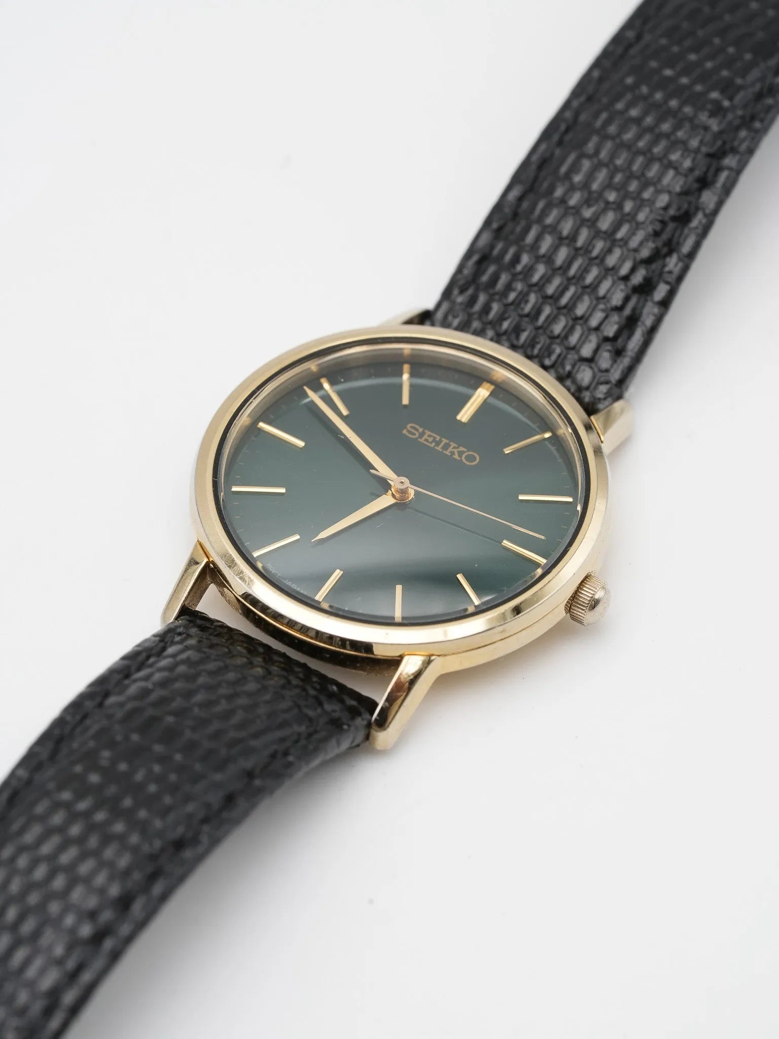 Seiko - Cadran Vert brillant index or - 2000s - Atelier Victor Paris - Vintage Watch Shop Dubai