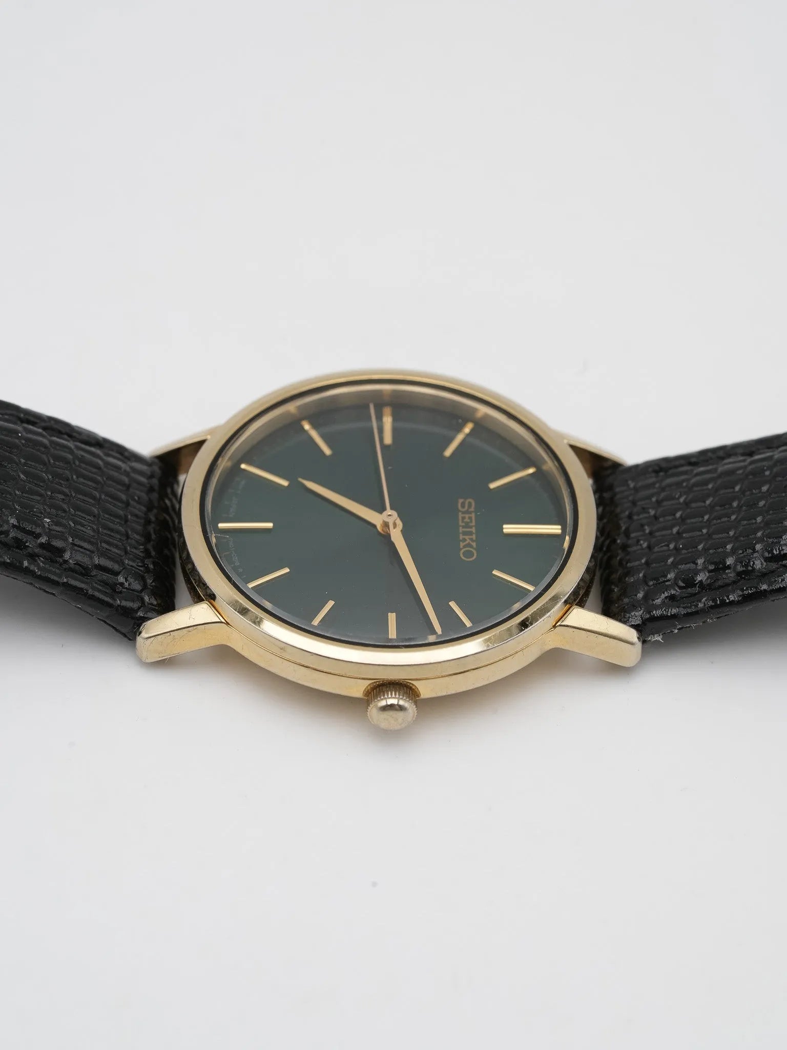 Seiko - Cadran Vert brillant index or - 2000s - Atelier Victor Paris - Vintage Watch Shop Dubai