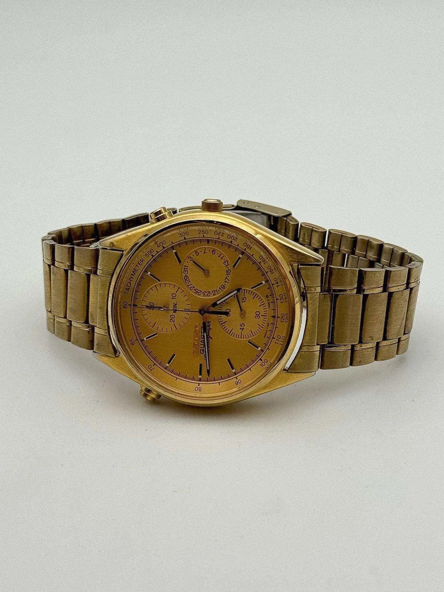 Seiko - Chronograph Gold Calendar - 1989 - Atelier Victor Paris - Vintage Watch Shop Dubai