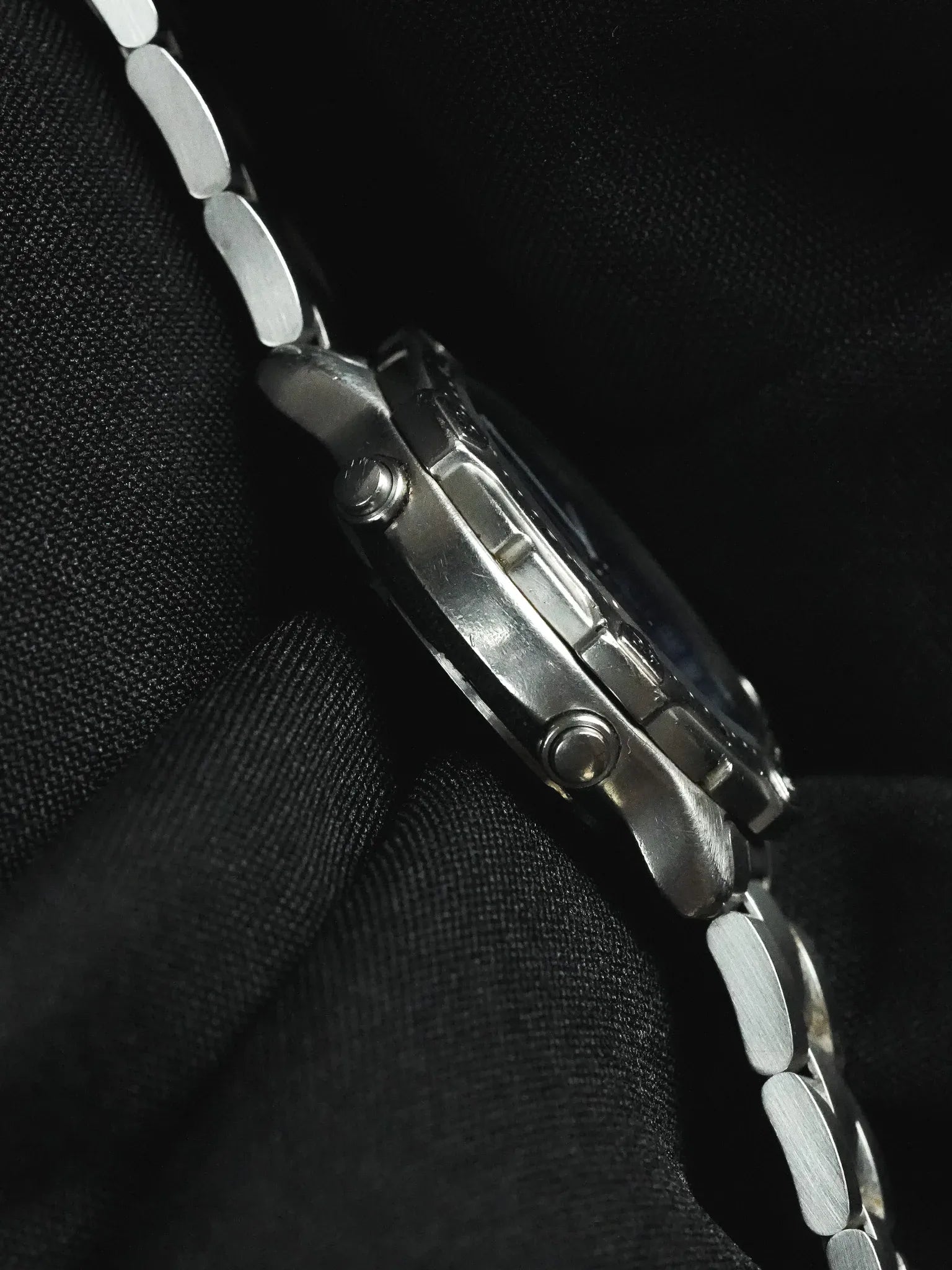 Seiko - Chronographe Alarme Bleu acier - 1993 - Atelier Victor - Vintage  Shop
