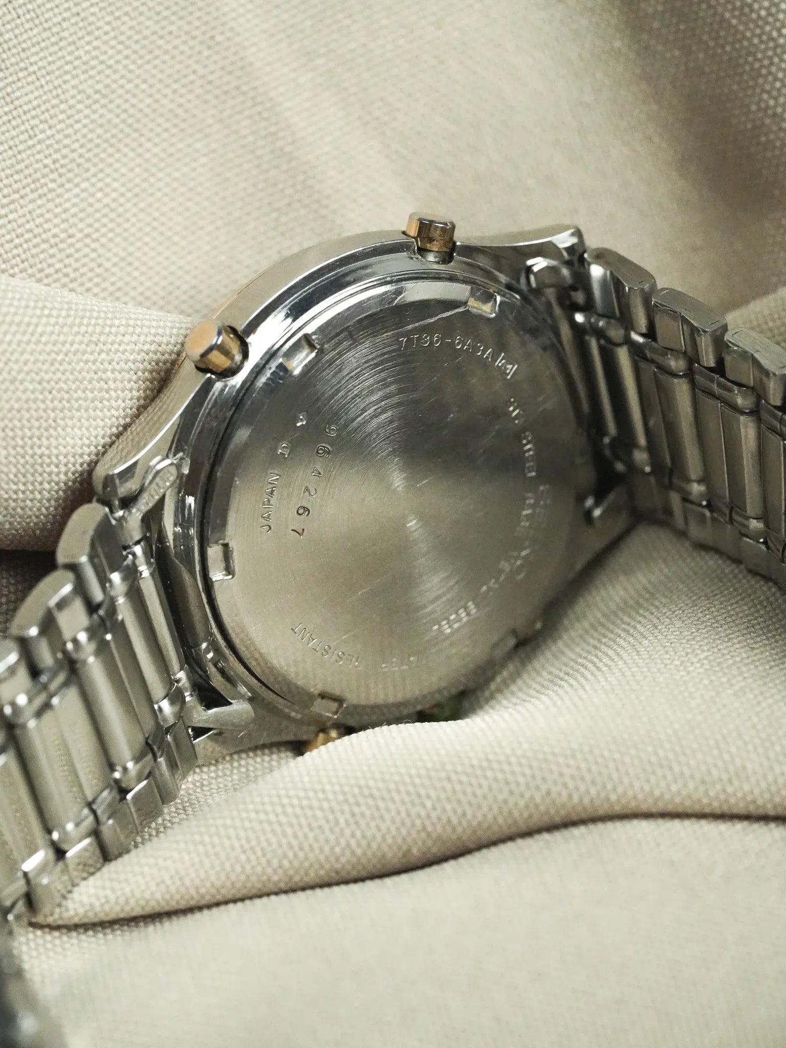 Seiko - Chronographe Bicolore Phase de lune Chronographe - 1989 - Atelier Victor - Vintage  Shop
