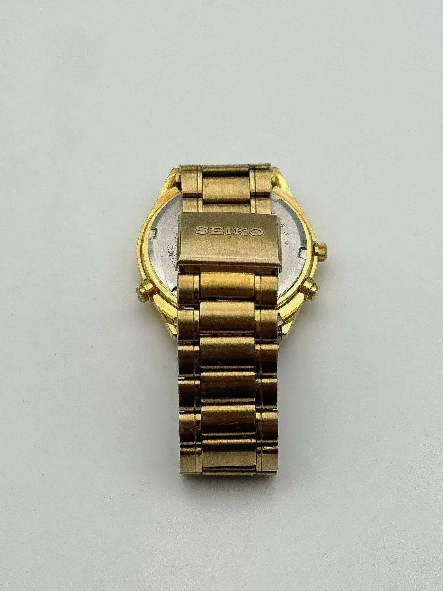 Seiko - Gold Calendar Chronograph Bracelet Seiko - 1989