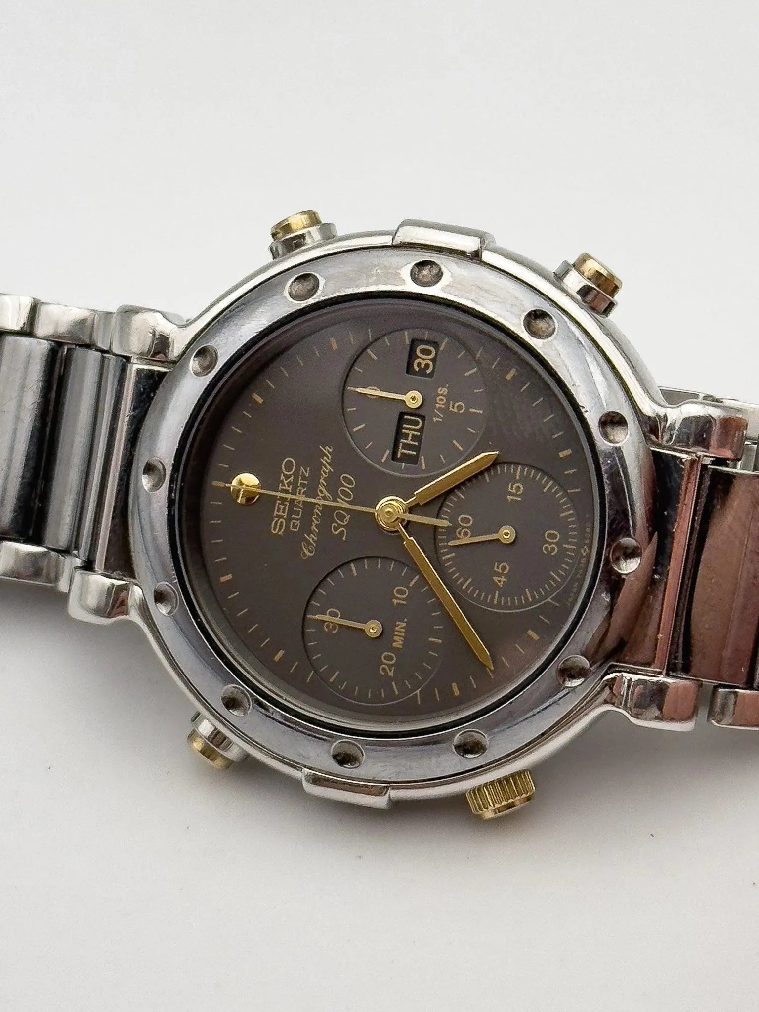 Seiko - Chronographe Grey Anthracite - 1989 - Atelier Victor Paris - Vintage Watch Shop Dubai