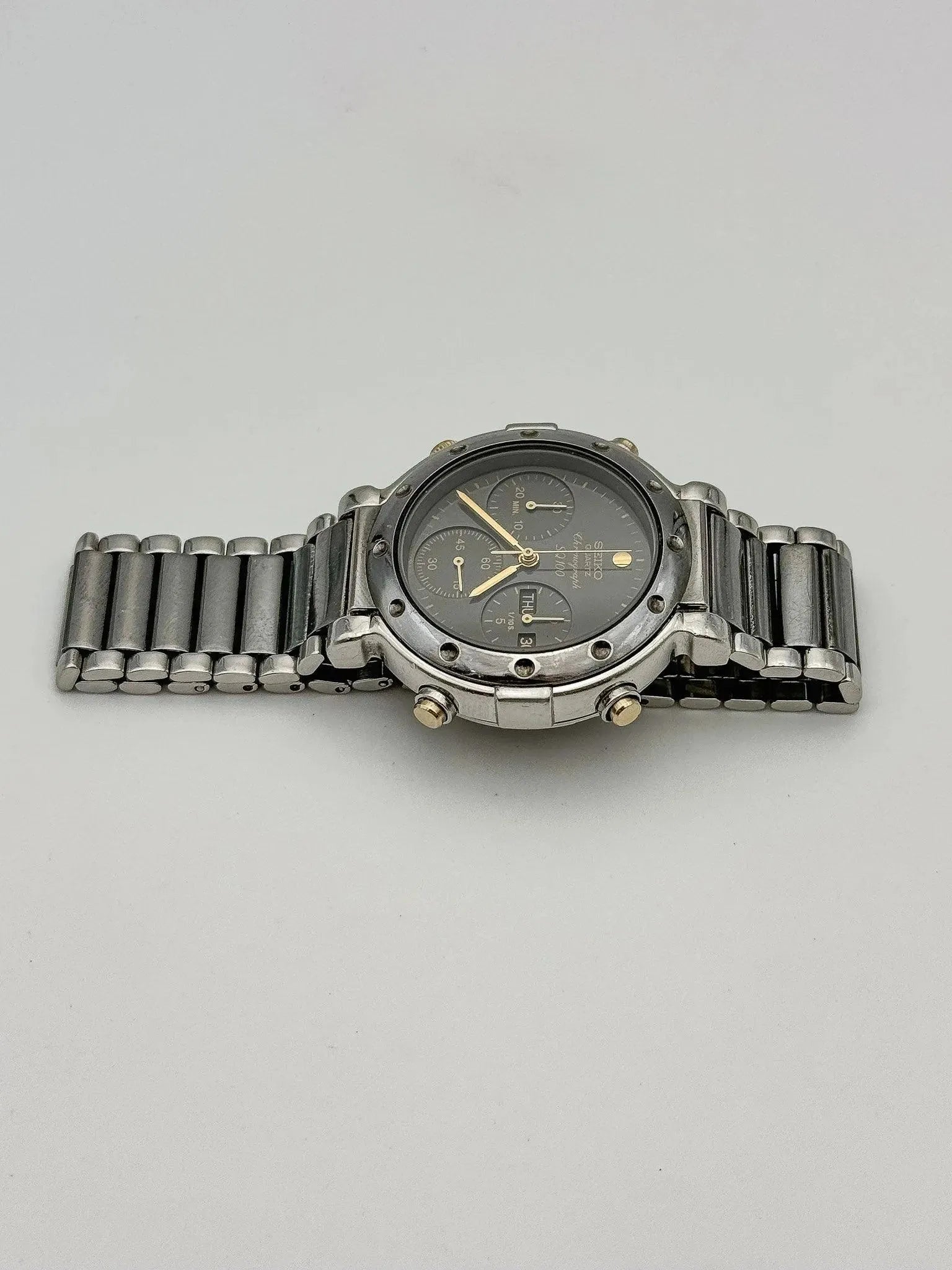 Seiko - Chronographe Grey Anthracite - 1989 - Atelier Victor Paris - Vintage Watch Shop Dubai