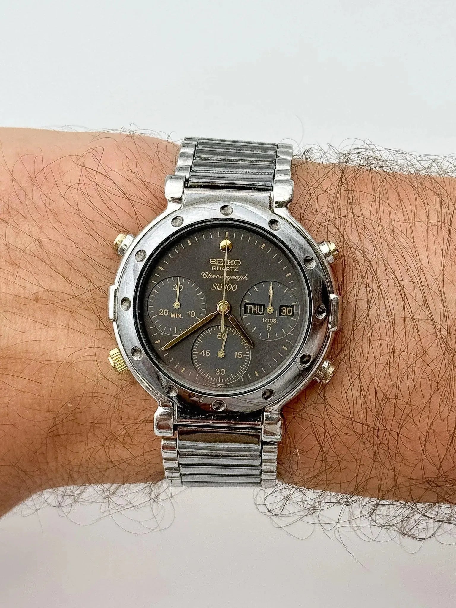 Seiko - Chronographe Grey Anthracite - 1989 - Atelier Victor Paris - Vintage Watch Shop Dubai