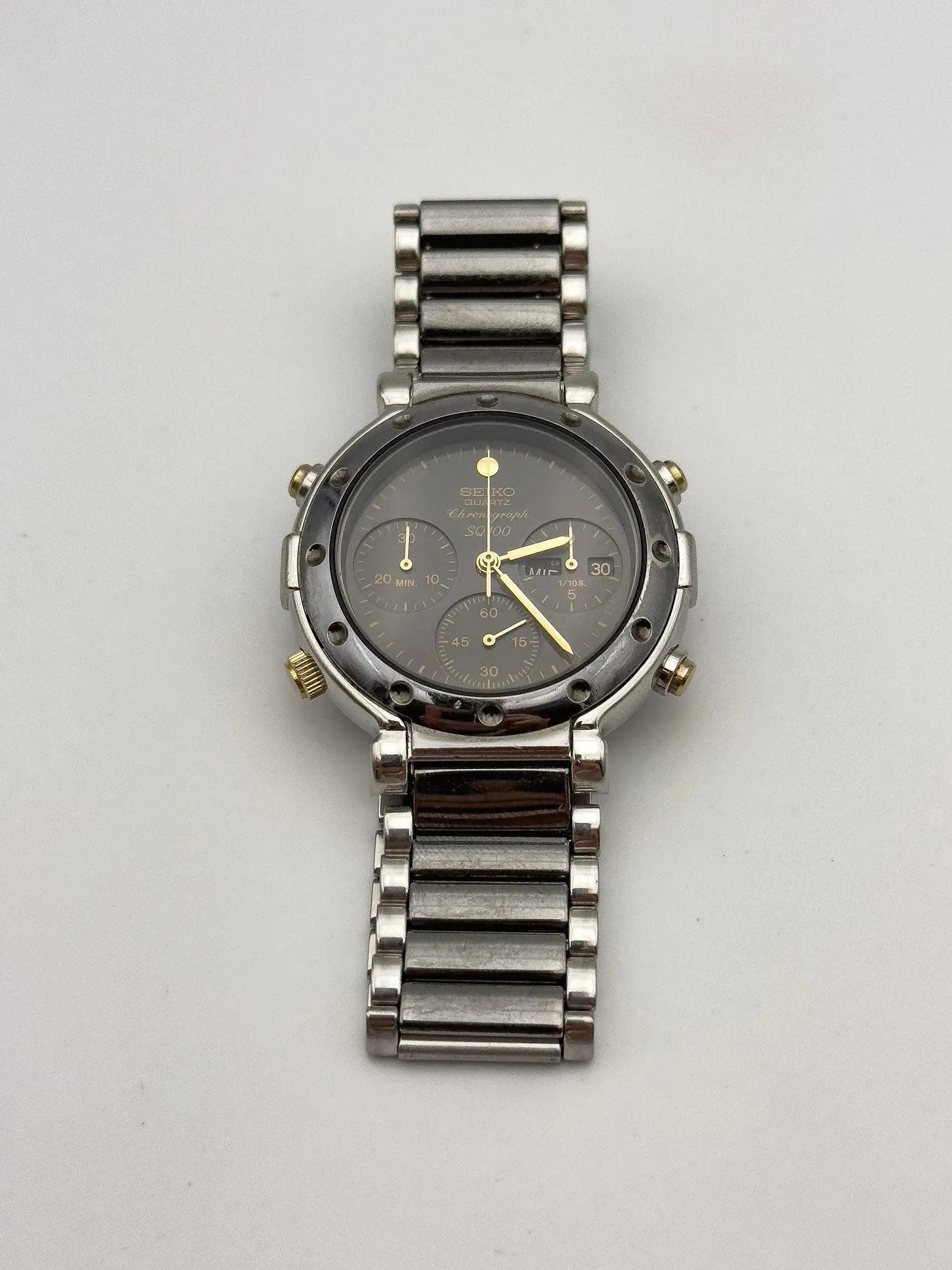 Seiko - Chronographe Grey Anthracite - 1989 - Atelier Victor Paris - Vintage Watch Shop Dubai