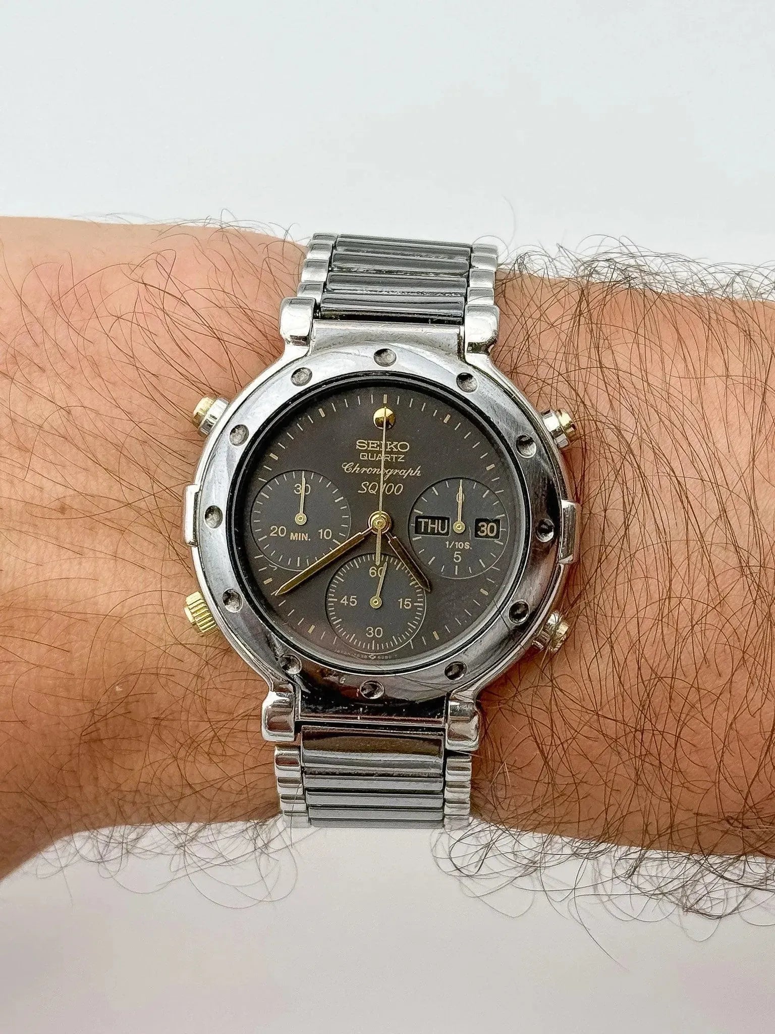 Seiko - Chronographe Grey Anthracite - 1989 - Atelier Victor - Vintage  Shop