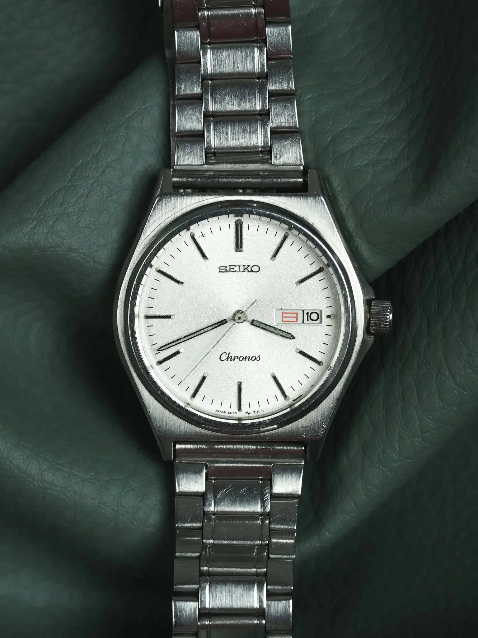 Seiko - Chronos Daydate Kanji Cadran neige acier - 1988 - Atelier Victor