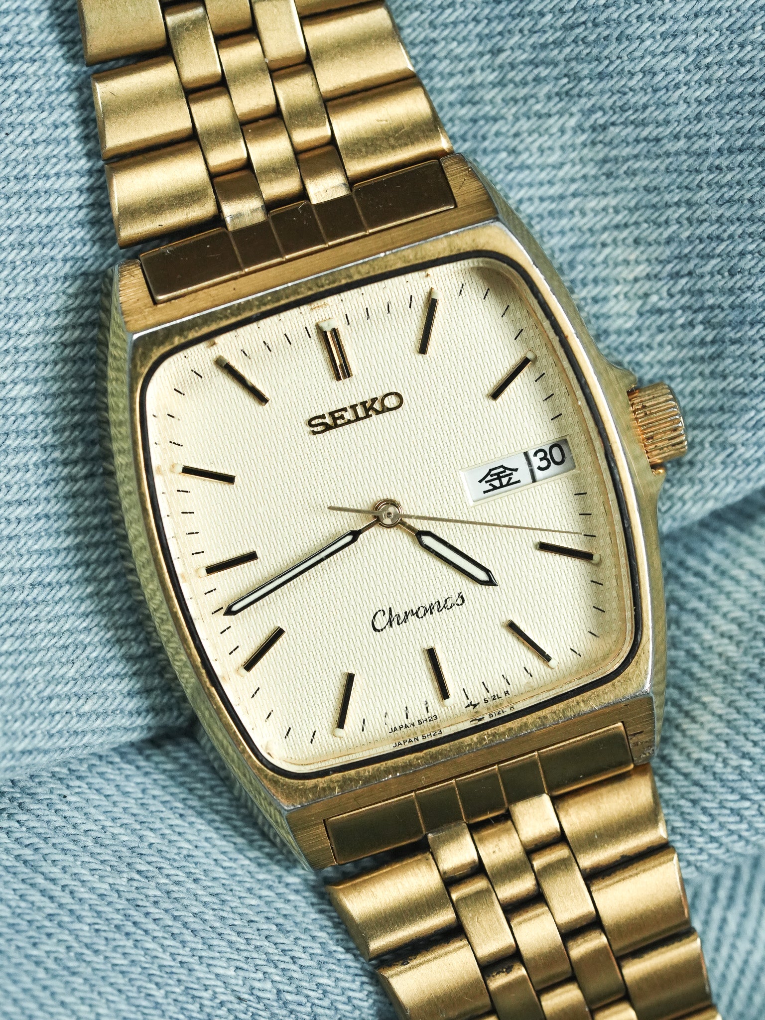 Seiko - Chronos or écaille daydate kanji - 1990 - Atelier Victor - Vintage  Shop