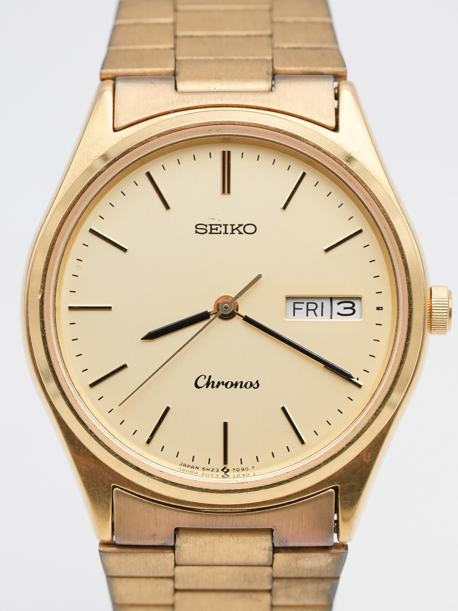 Seiko - Chronos plaqué or date - 1982 - Atelier Victor Paris - Vintage Watch Shop Dubai