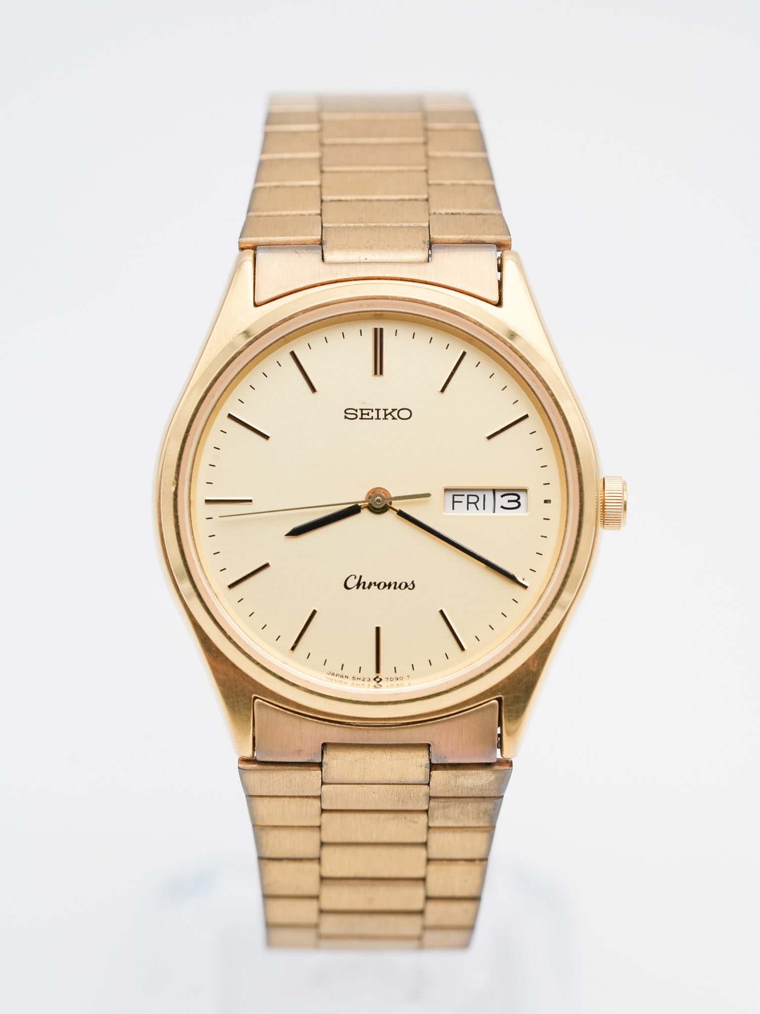 Seiko - Chronos plaqué or date - 1982 - Atelier Victor Paris - Vintage Watch Shop Dubai