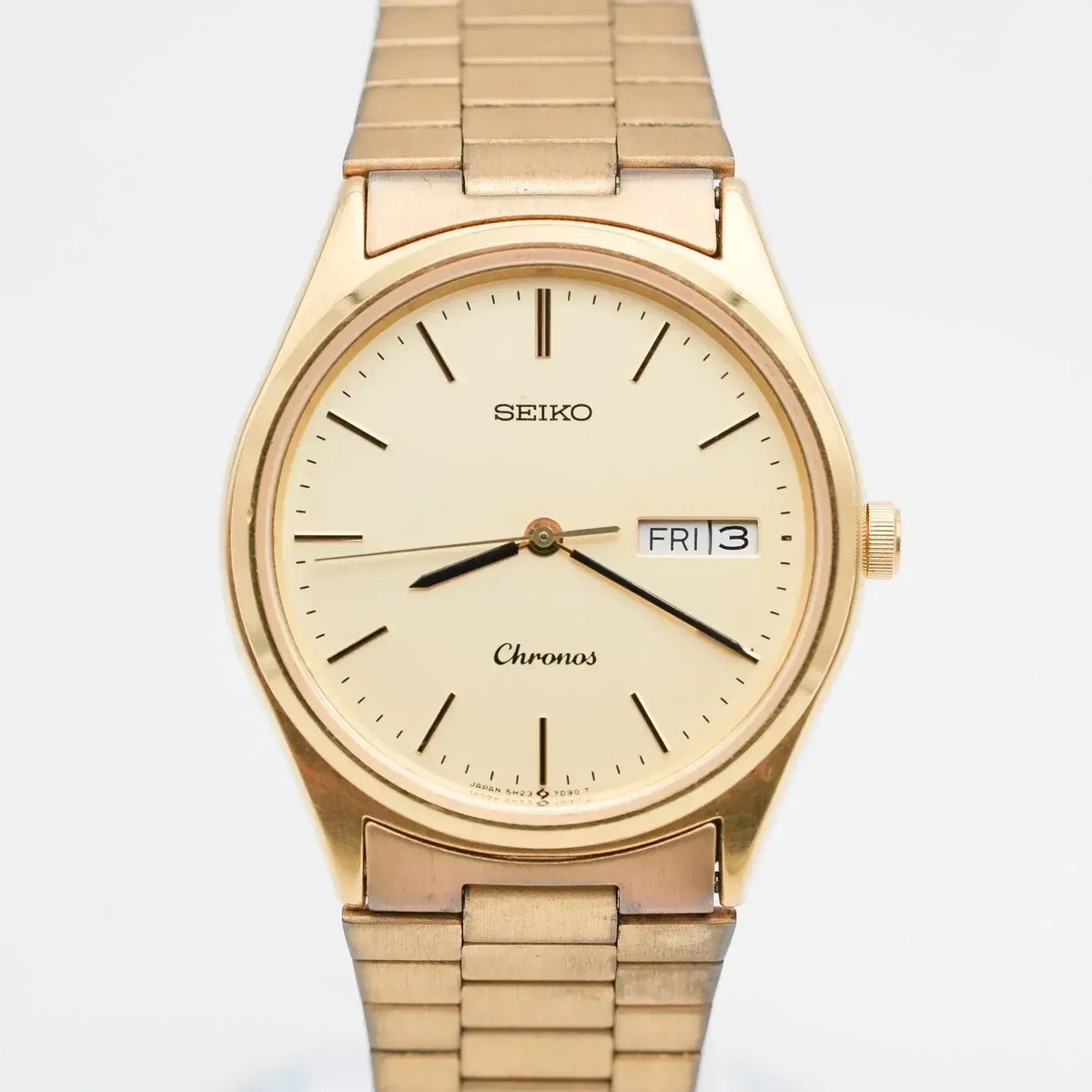 Seiko - Chronos gold-plated Japanese date - 1982 - Atelier Victor