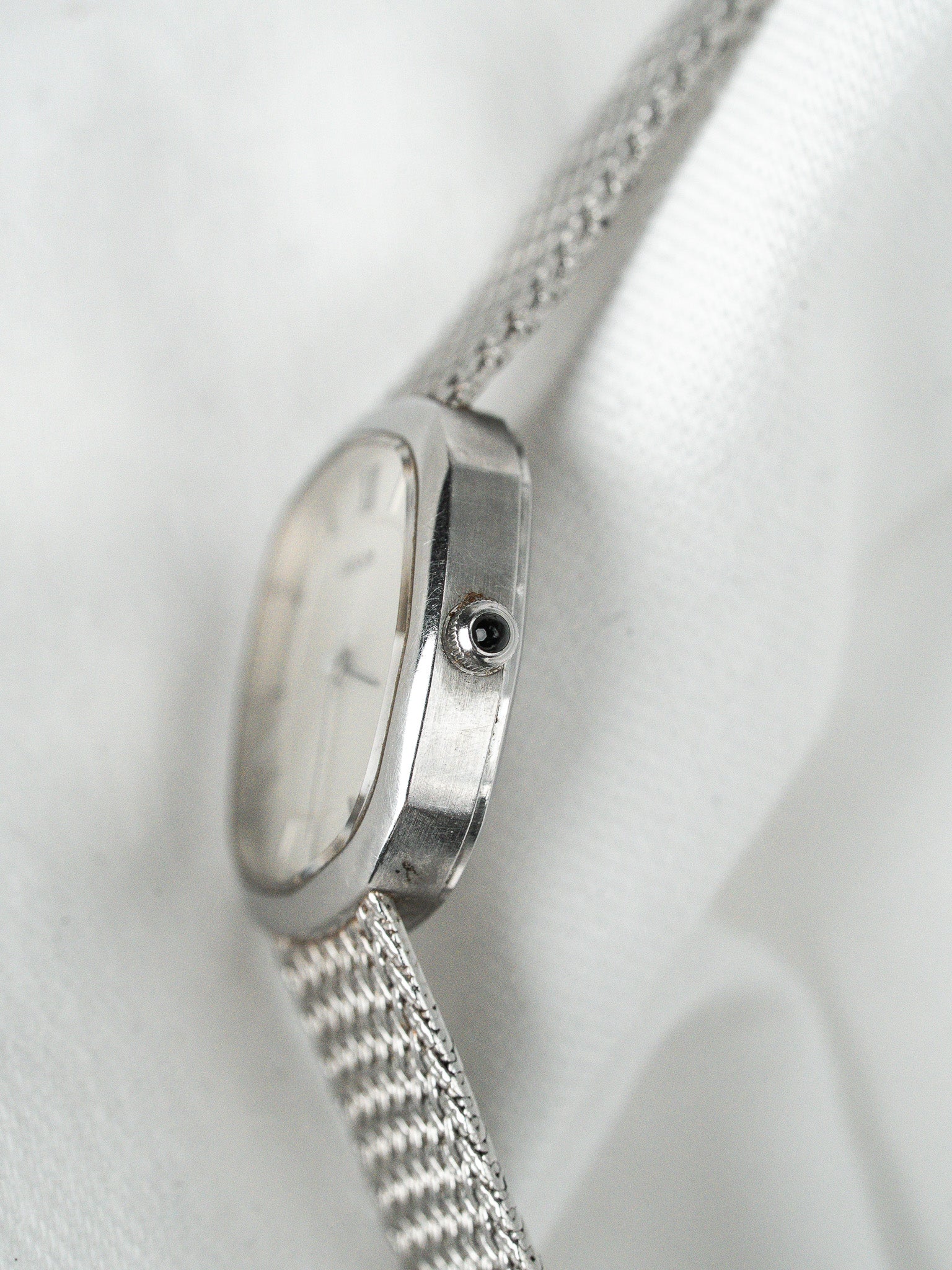 Seiko Credor 1271-5030 Uhr Stahl — Mini-Kissen Geflochtenes Mesh (1979) 