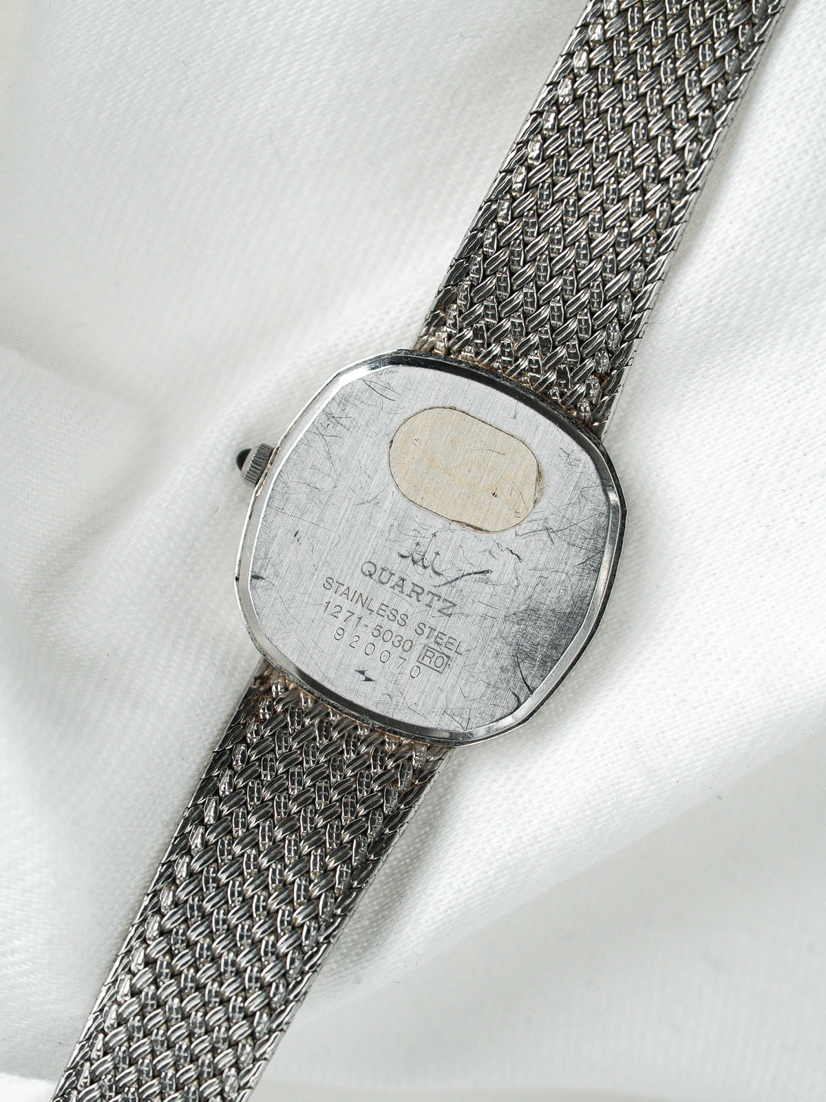 Seiko Credor 1271-5030 Uhr Stahl — Mini-Kissen Geflochtenes Mesh (1979) 