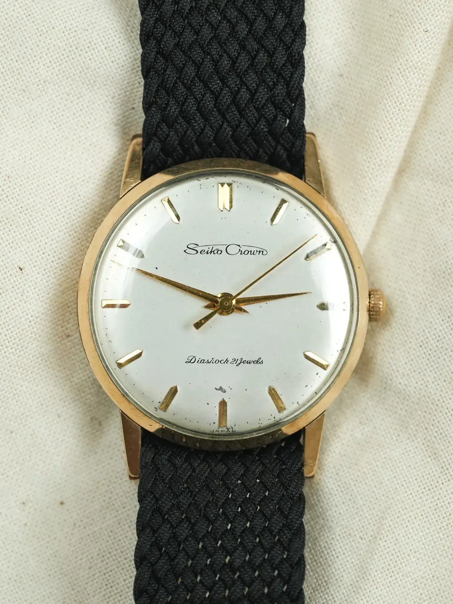 Seiko - Crown Diashoch 21 Gold Plated Dauphine - 1960