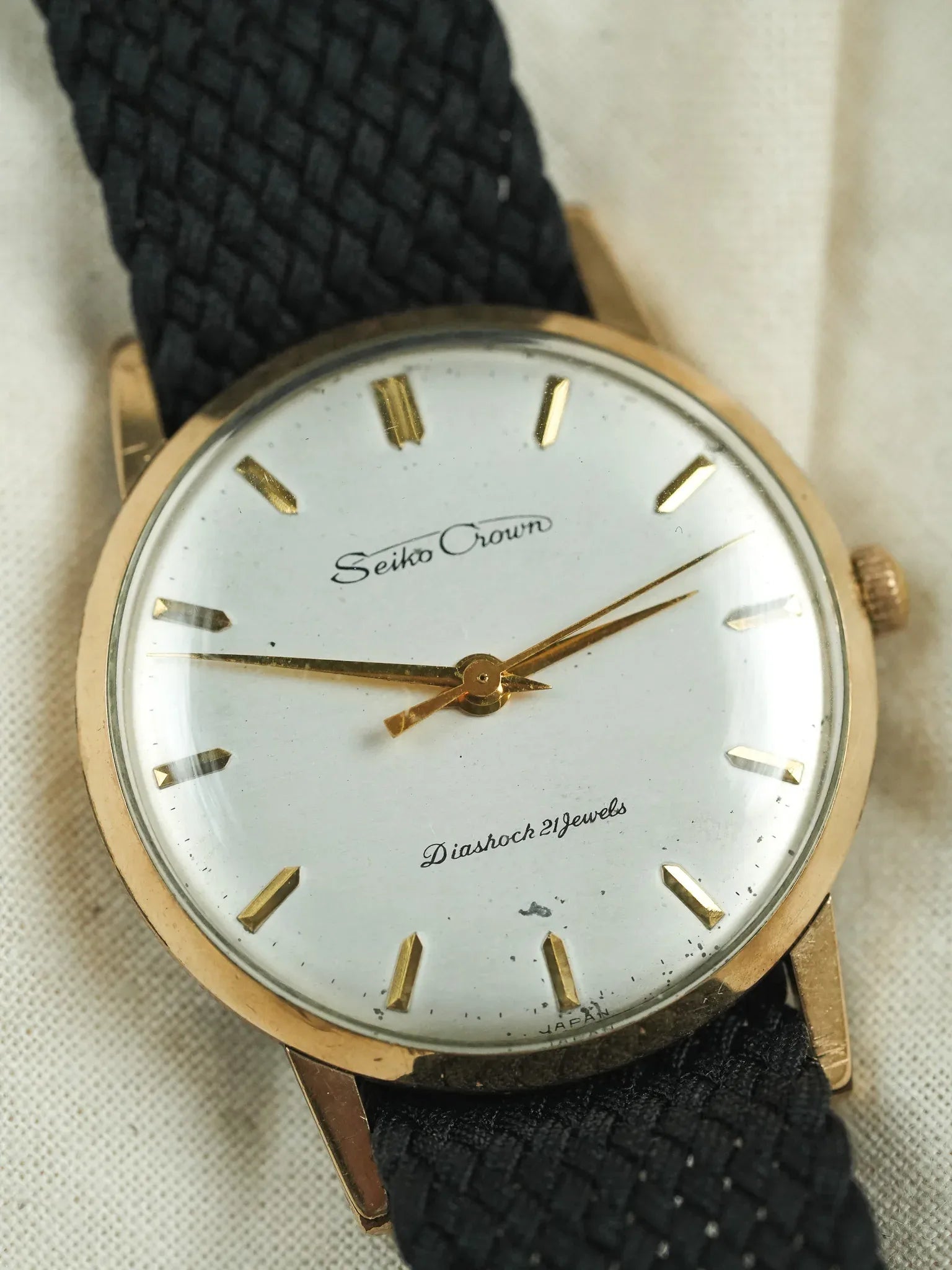 Seiko - Crown Diashoch 21 Plaqué or dauphine - 1960 - Atelier Victor - Vintage  Shop