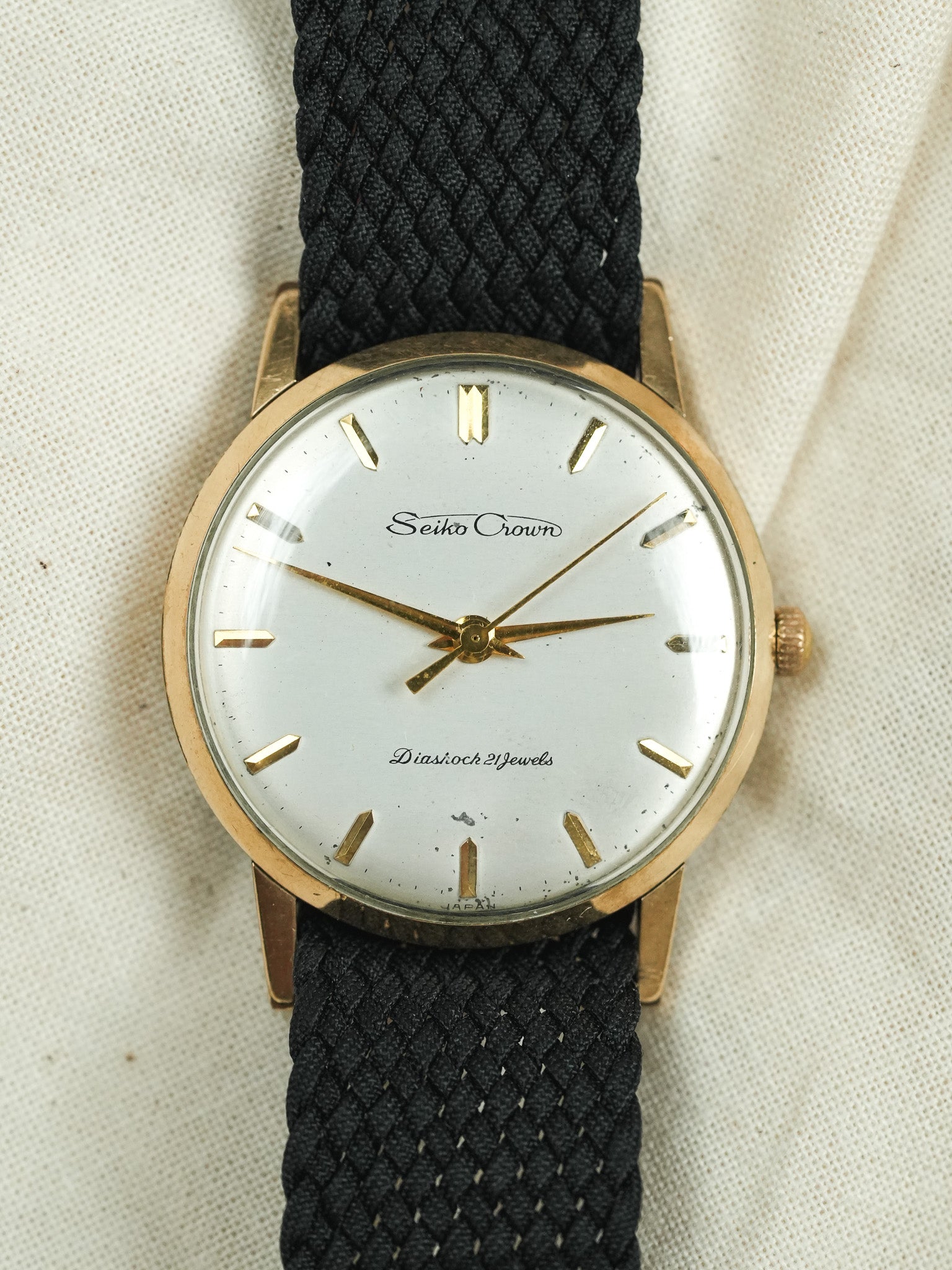 Seiko - Crown Diashoch 21 Plaqué or dauphine - 1960 - Atelier Victor - Vintage  Shop