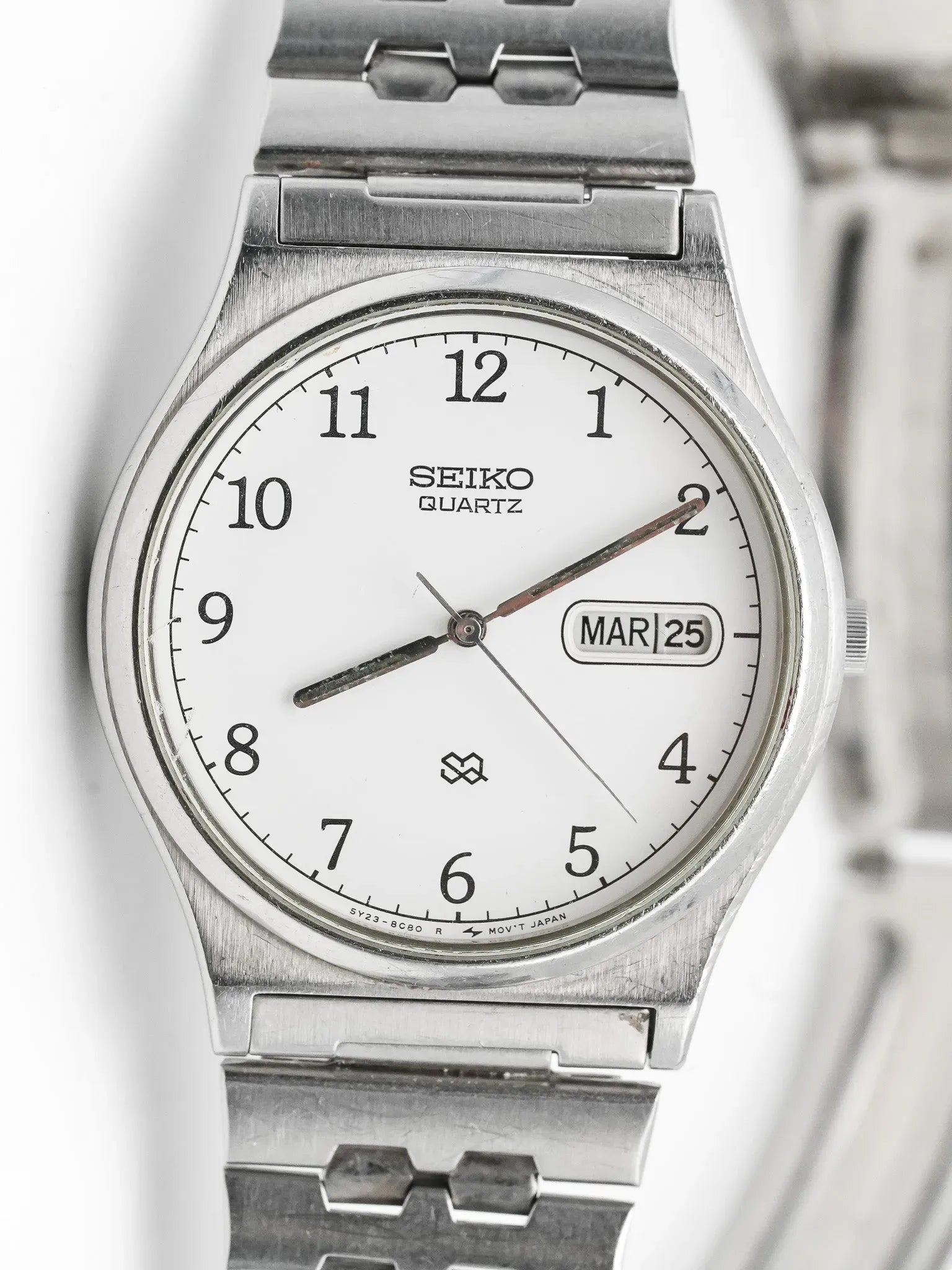 Seiko - Daydate blanc acier - 1978 - Atelier Victor - Vintage  Shop