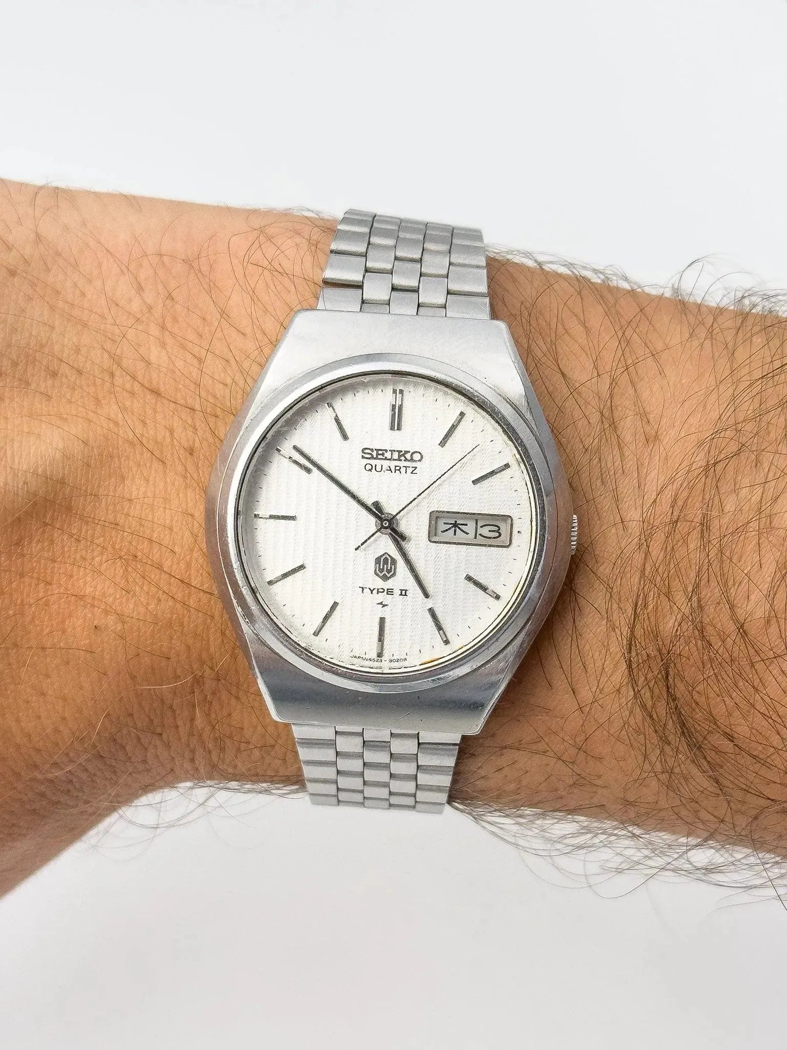 Seiko - Daydate Kanji Acier Cadran Tapisserie - 1976 - Atelier Victor - Vintage  Shop