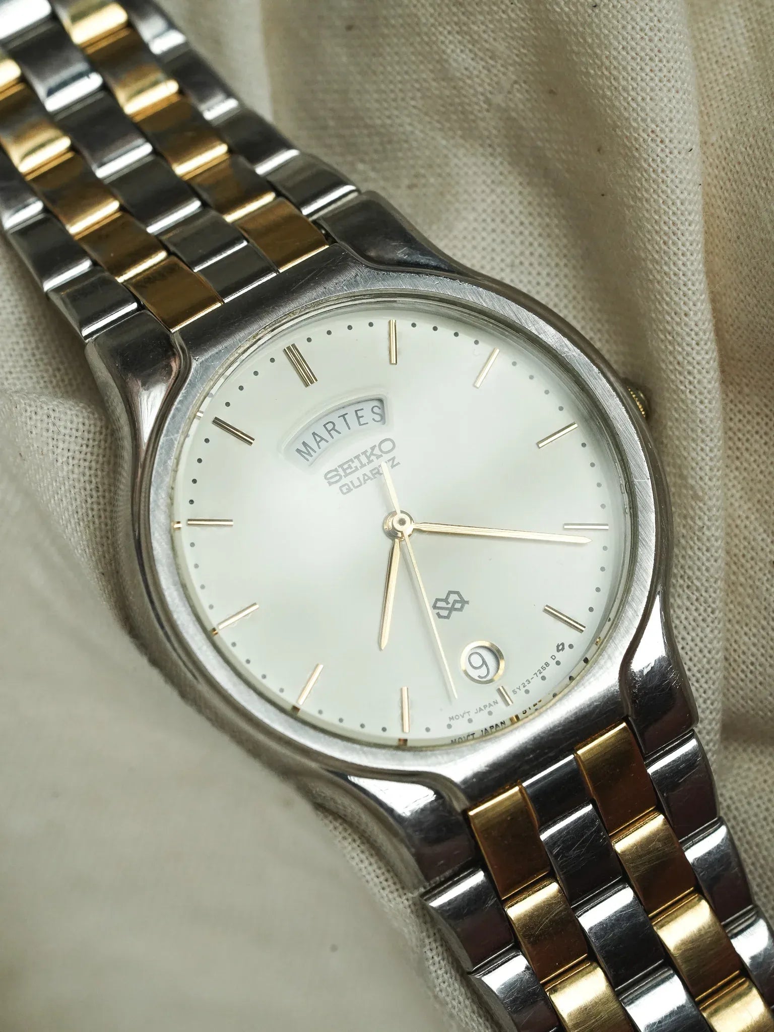 Seiko - Daydate Quartz Maille Or Acier - 1999 - Atelier Victor