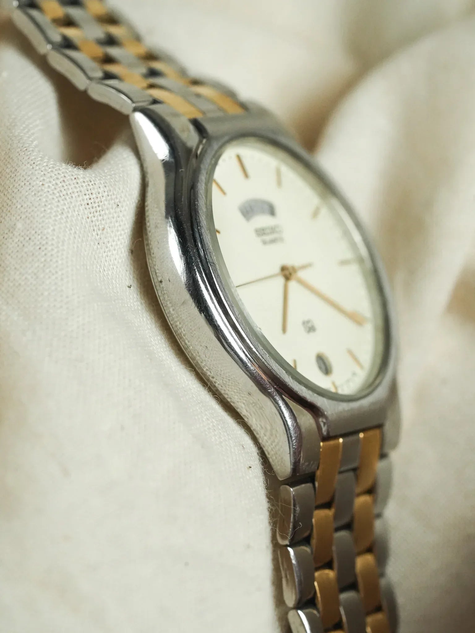 Seiko - Daydate Quartz Maille Or Acier - 1999 - Atelier Victor