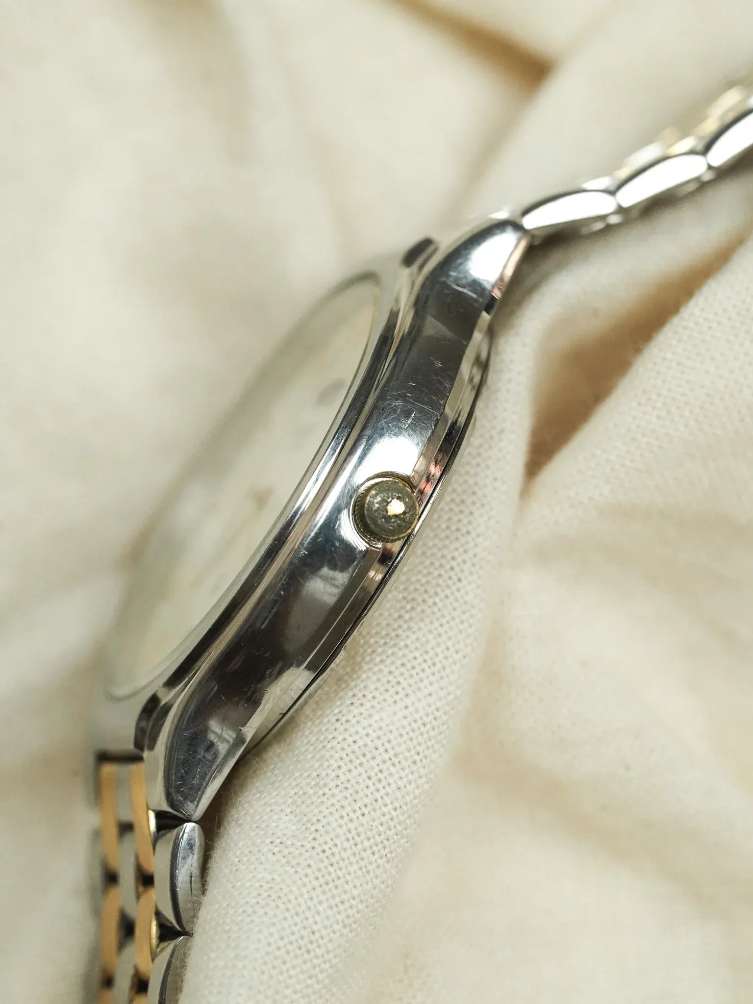 Seiko - Daydate Quartz Maille Or Acier - 1999 - Atelier Victor