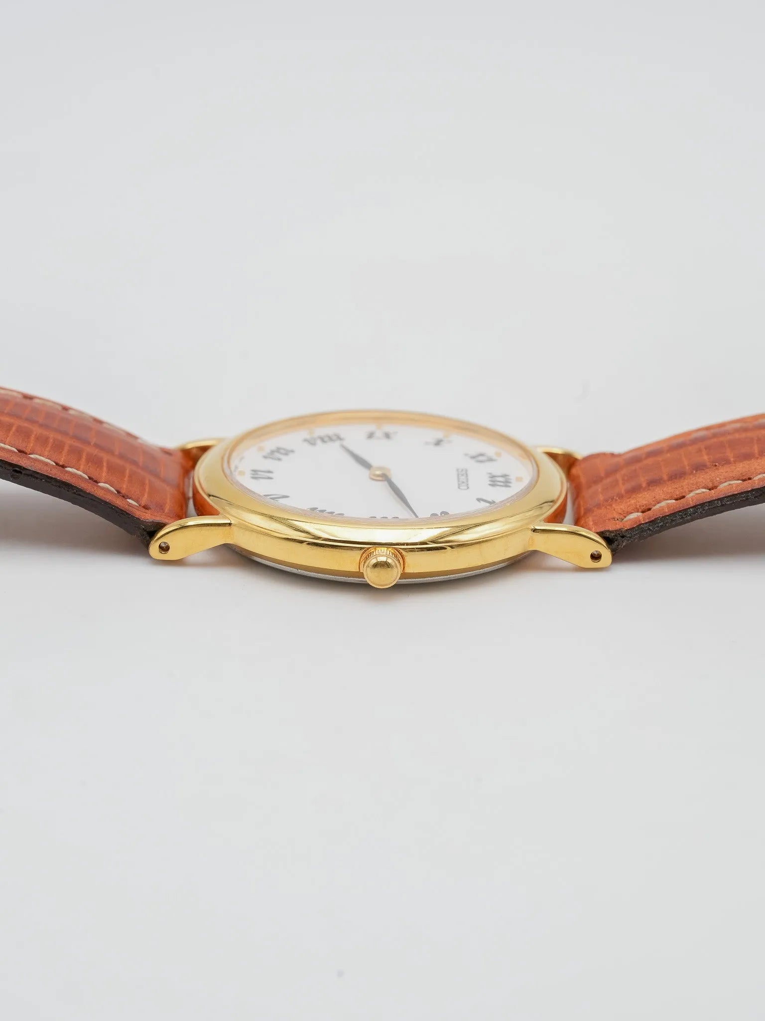 Seiko - Doré cadran blanc index romain - NOS - 1990s - Atelier Victor Paris - Vintage Watch Shop Dubai