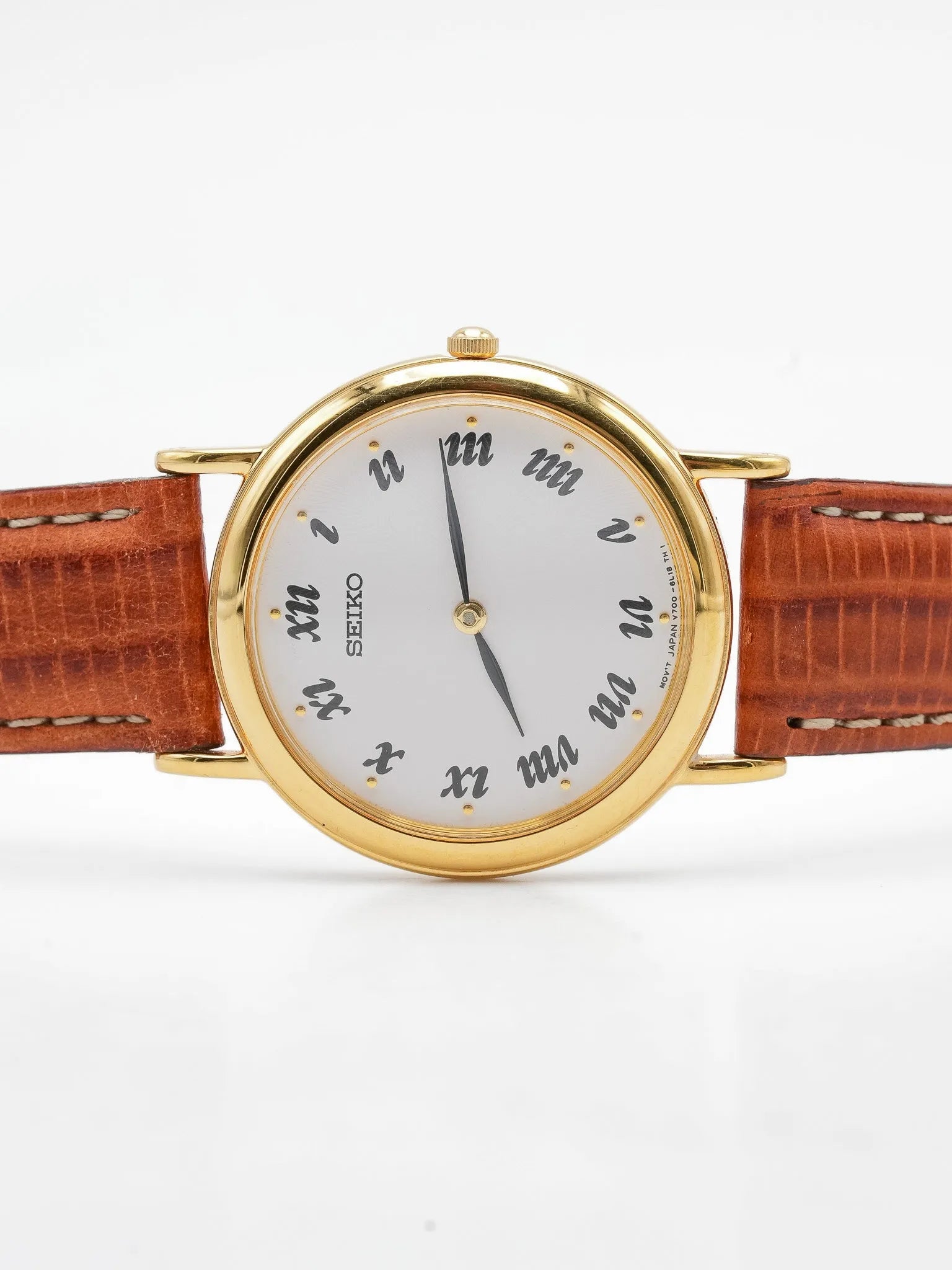 Seiko - Doré cadran blanc index romain - NOS - 1990s - Atelier Victor Paris - Vintage Watch Shop Dubai