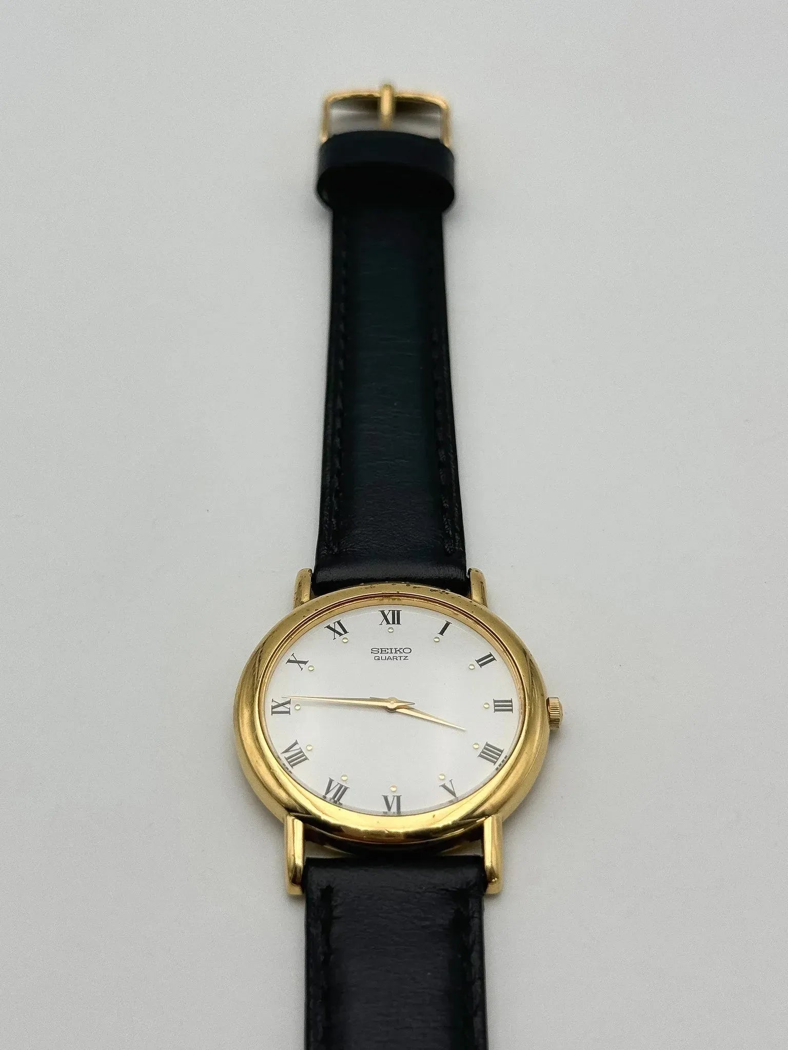 Seiko - Dress Watch Date Romain Plaqué or - 2000 - Atelier Victor - Vintage  Shop