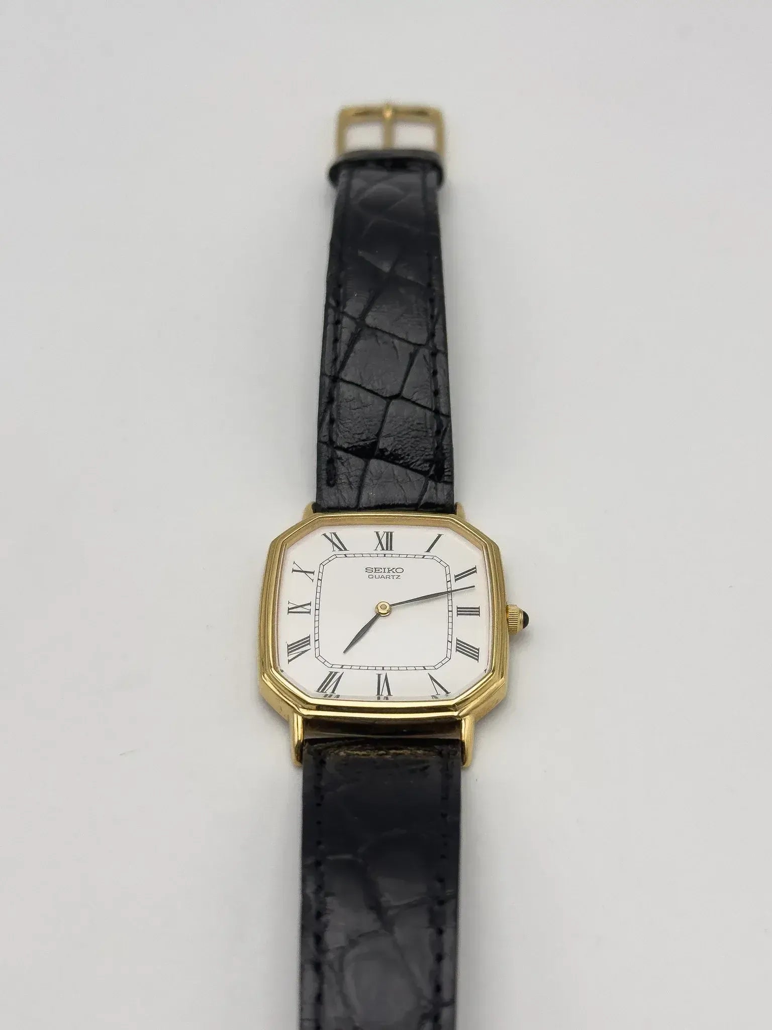 Seiko - Dress Watch Octagonal Roman White Dial - FULL SET - 1981