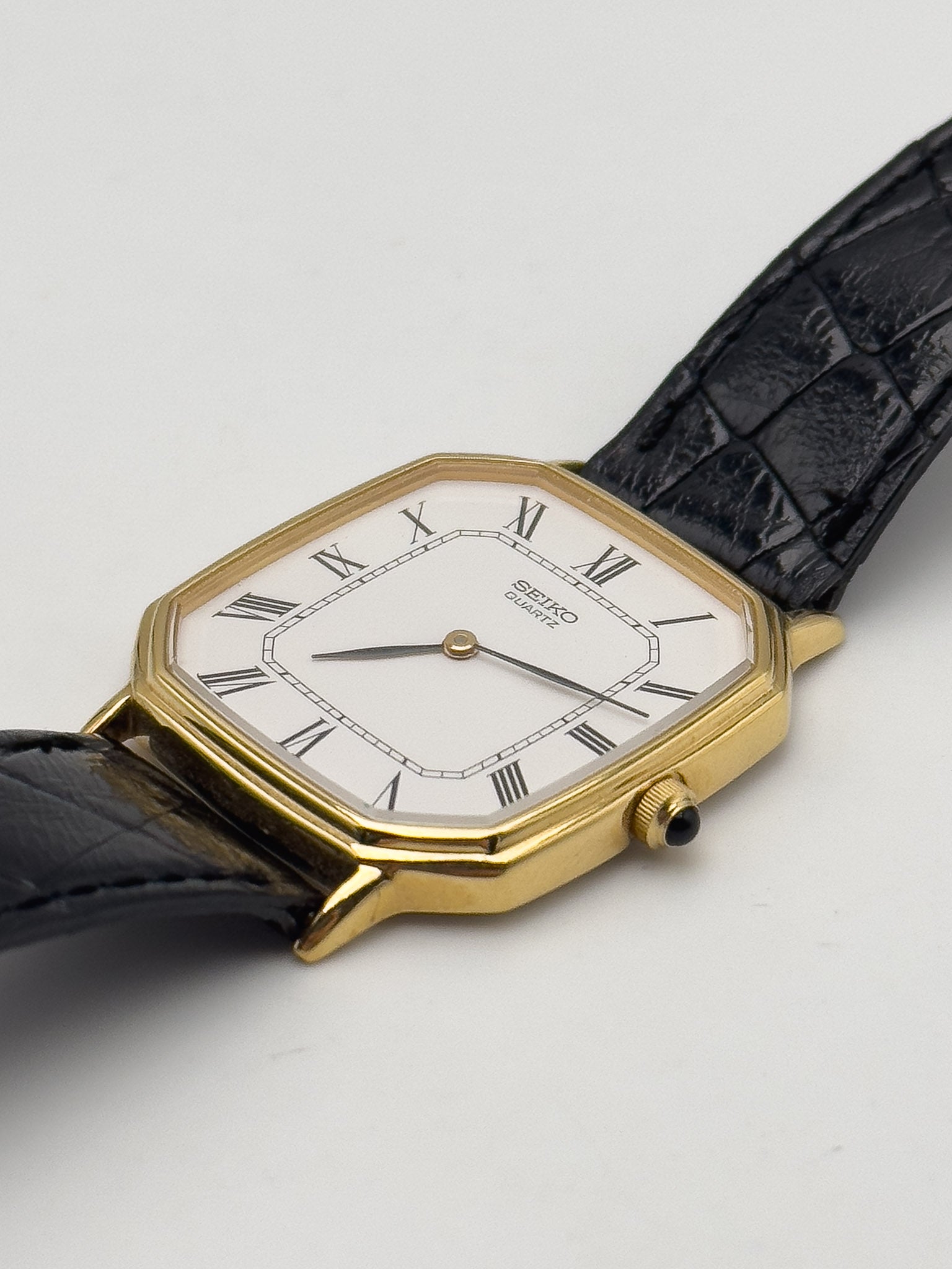Seiko - Dress Watch Octogonale Romain Cadran blanc - FULL SET - 1981 - Atelier Victor Paris - Vintage Watch Shop Dubai