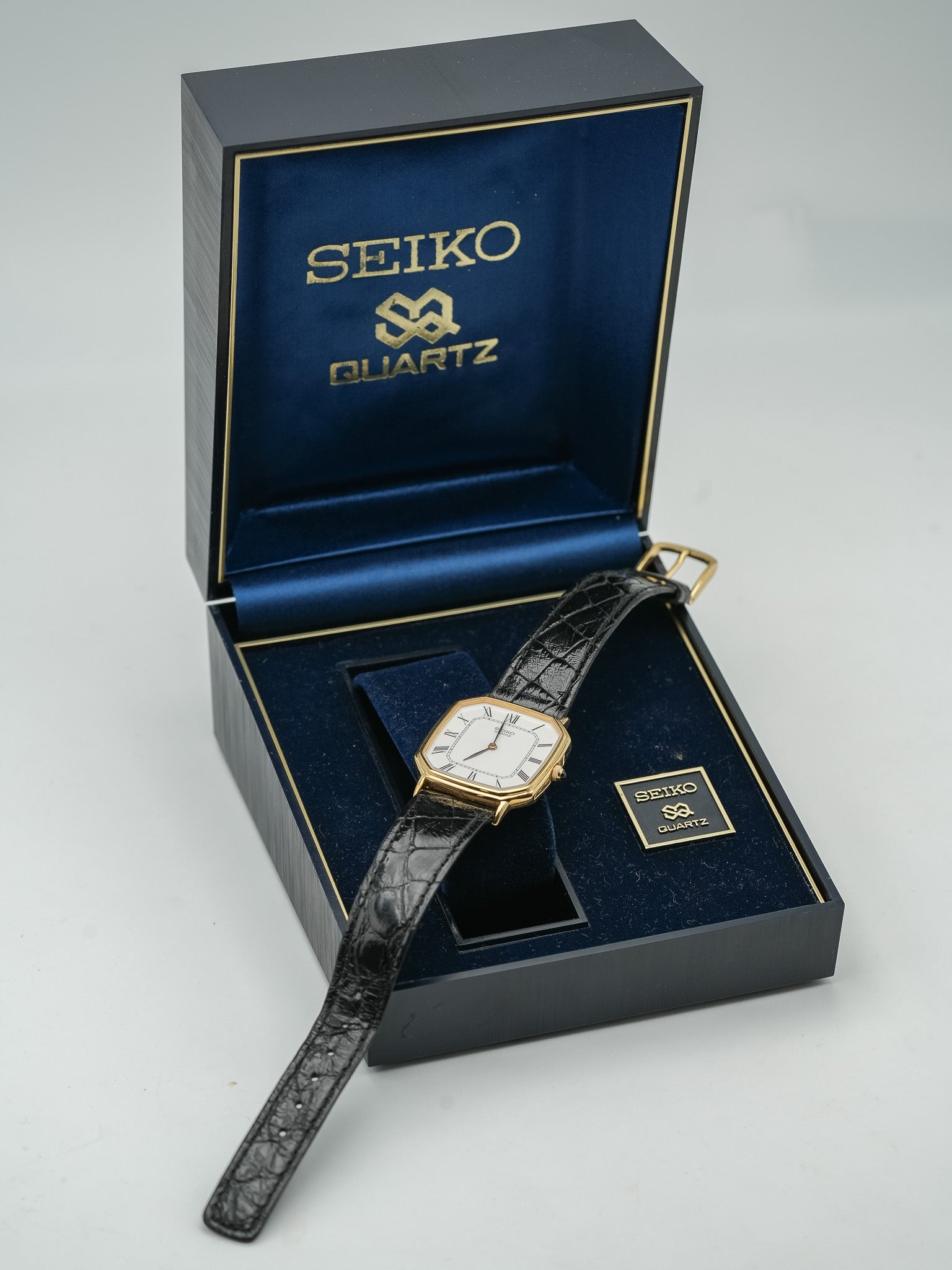 Seiko - Dress Watch Octogonale Romain Cadran blanc - FULL SET - 1981 - Atelier Victor Paris - Vintage Watch Shop Dubai
