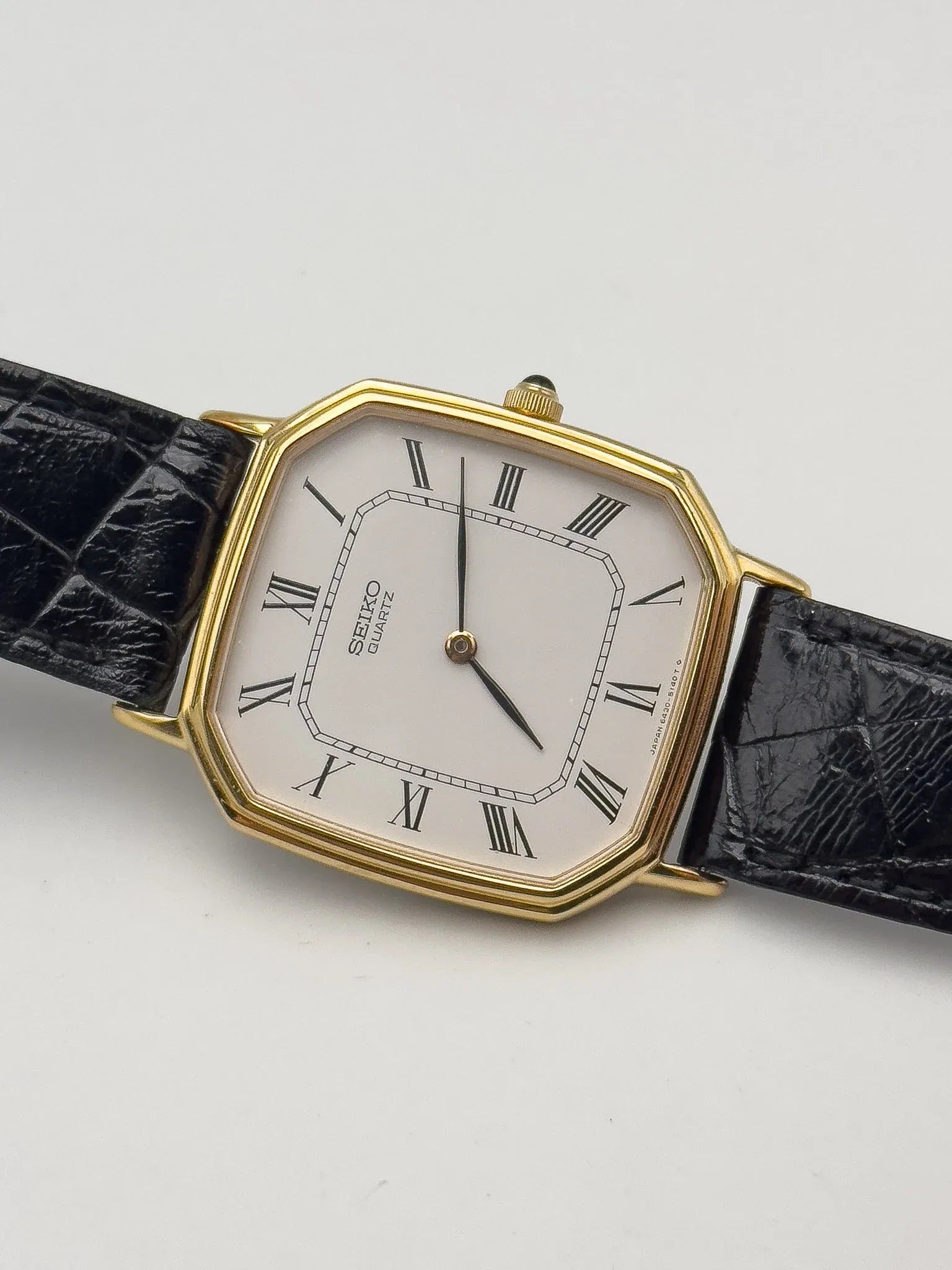 Seiko - Dress Watch Octogonale Romain Cadran blanc - FULL SET - 1981 - Atelier Victor - Vintage  Shop