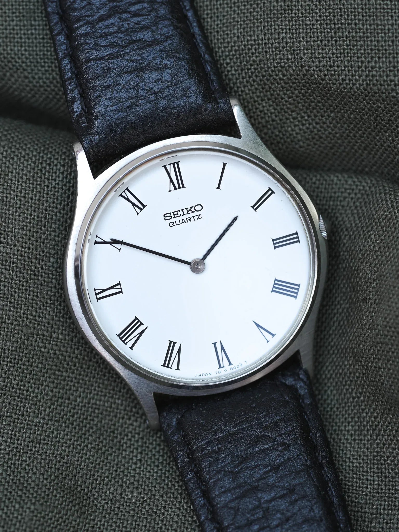 Seiko - Dress Watch Slim Acier Blanc Romain - 1997 - Atelier Victor