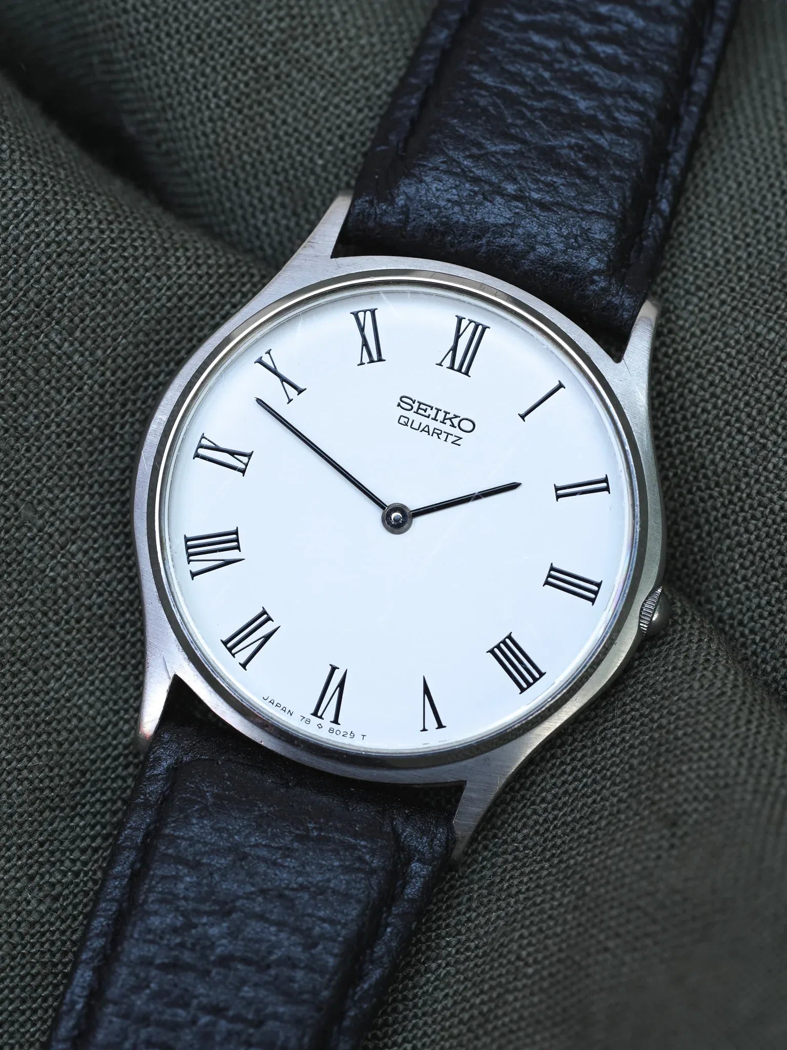 Seiko - Dress Watch Slim Acier Blanc Romain - 1997 - Atelier Victor