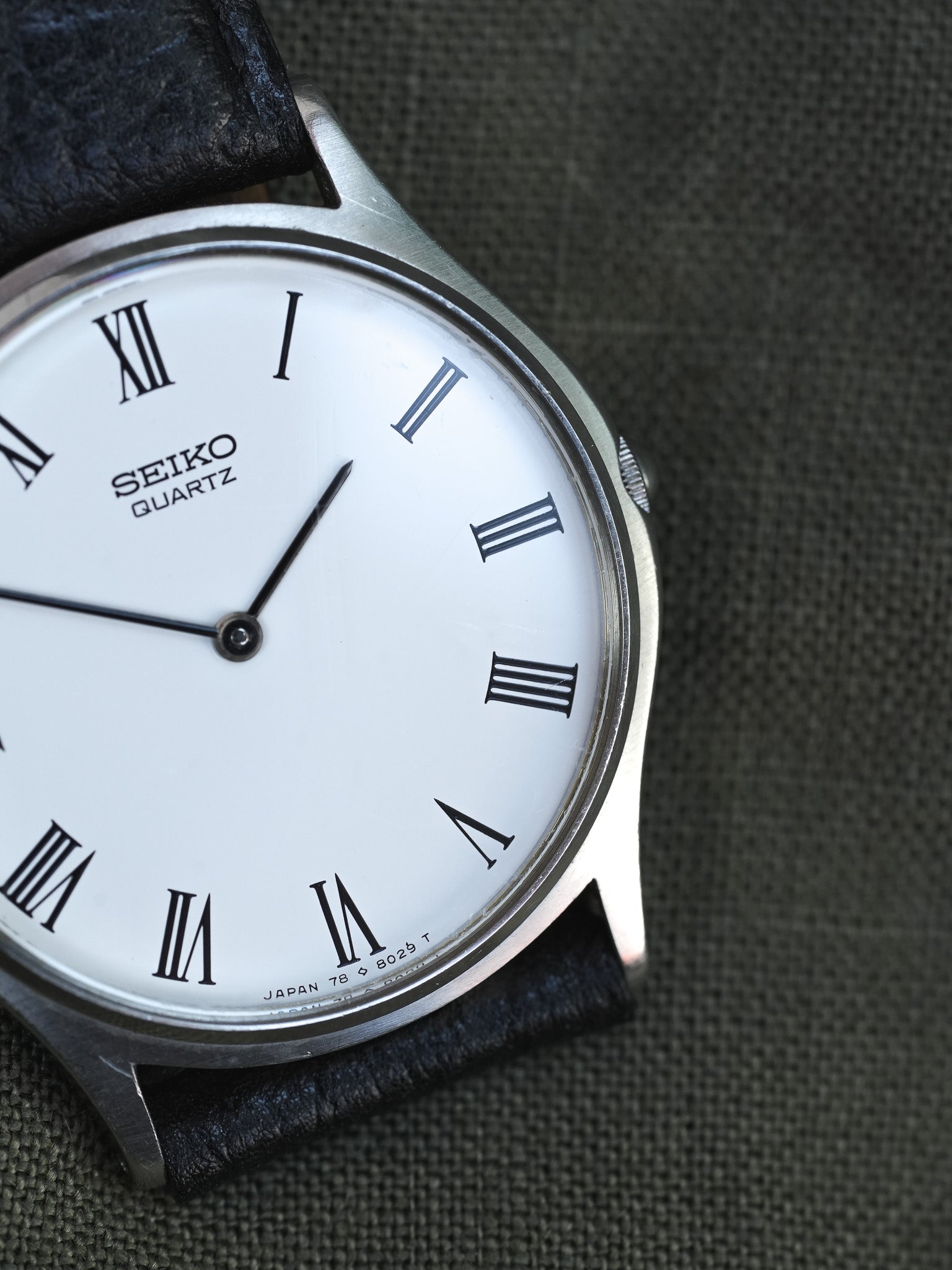 Seiko - Dress Watch Slim Acier Blanc Romain - 1997 - Atelier Victor - Vintage  Shop