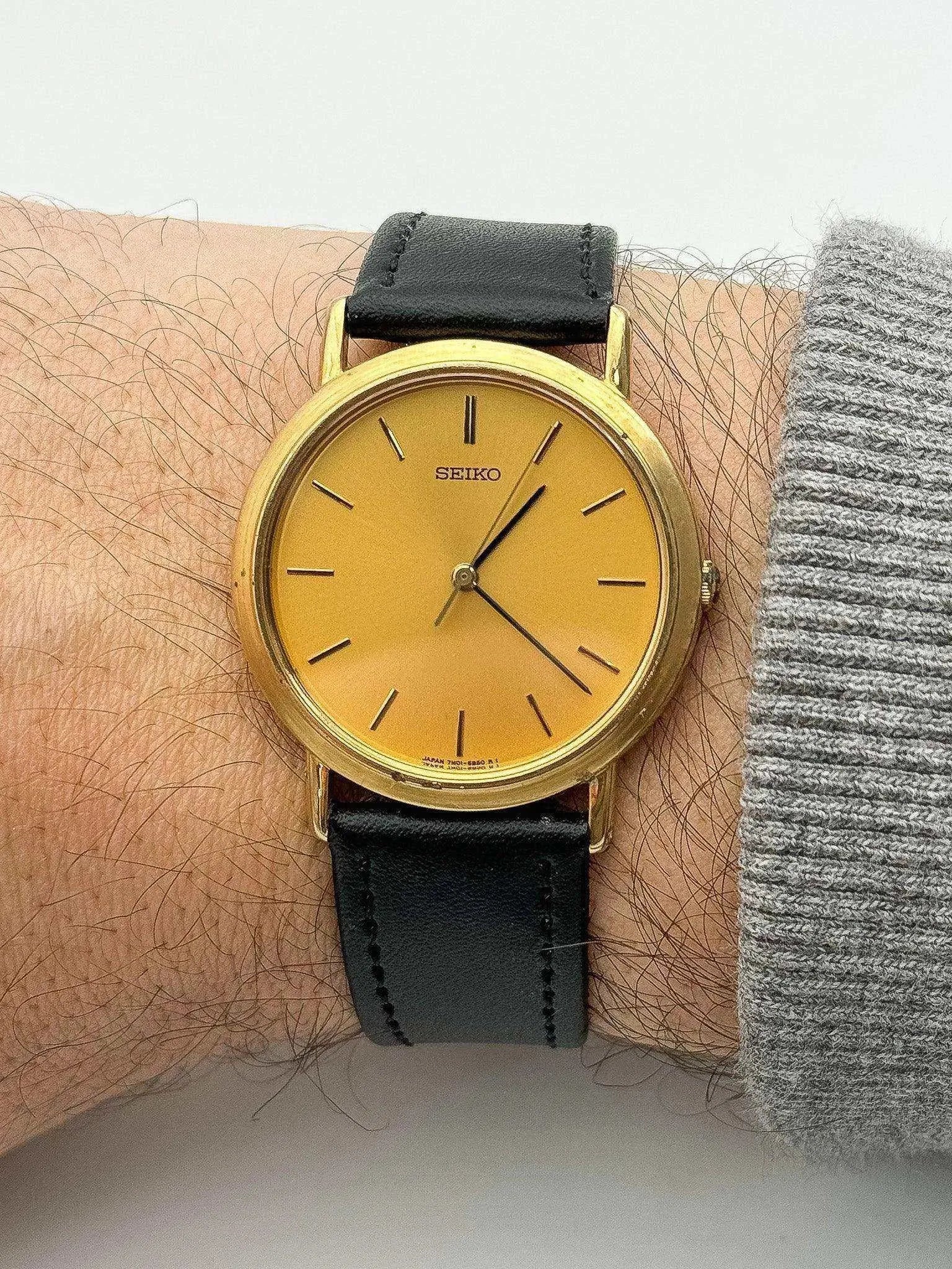 Seiko - Gold Dress Watch - 2001 - Atelier Victor Paris - Vintage Watch Shop Dubai