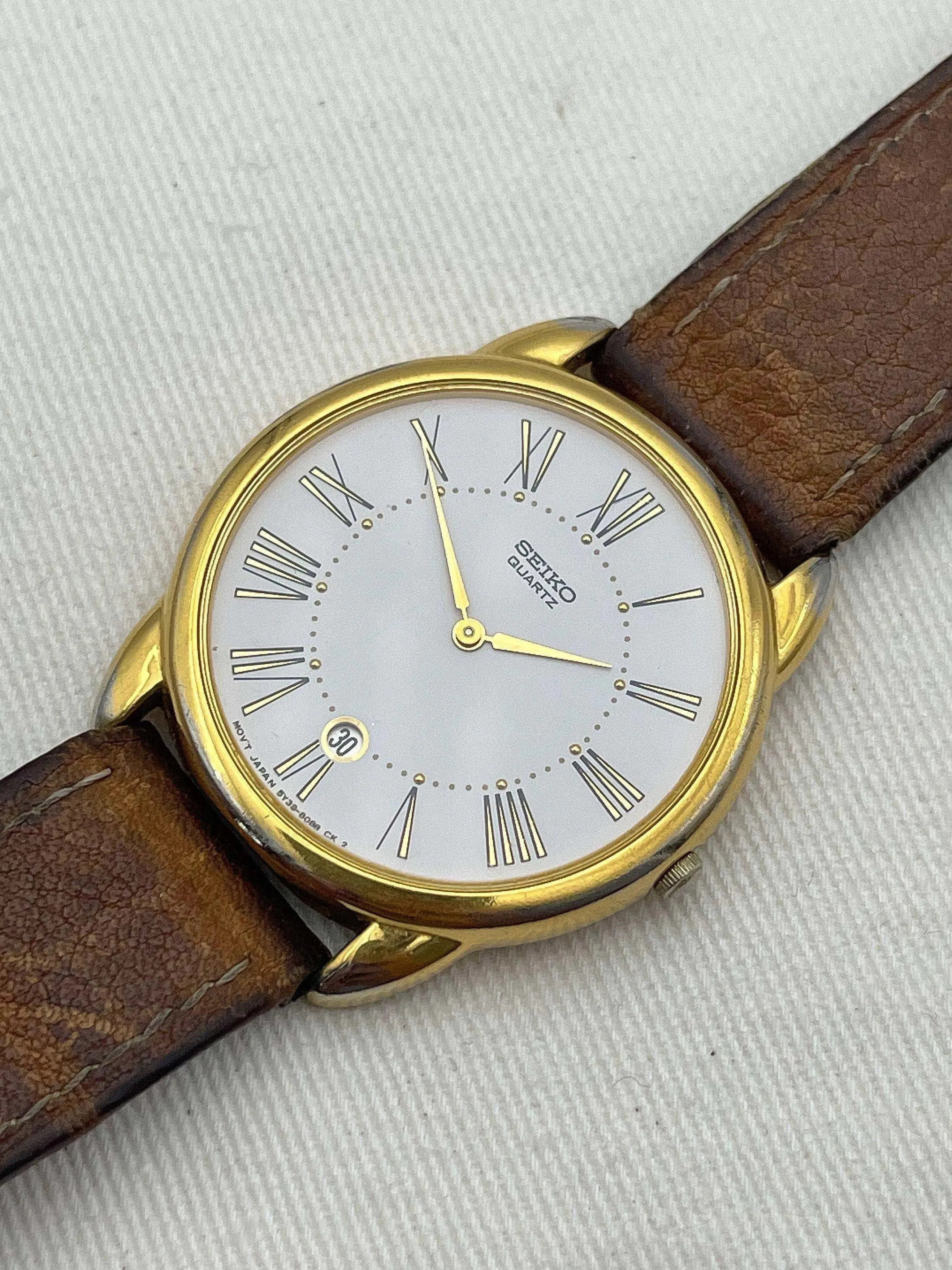 Seiko - Gold Index Roman - 1990 - Atelier Victor Paris - Vintage Watch Shop Dubai