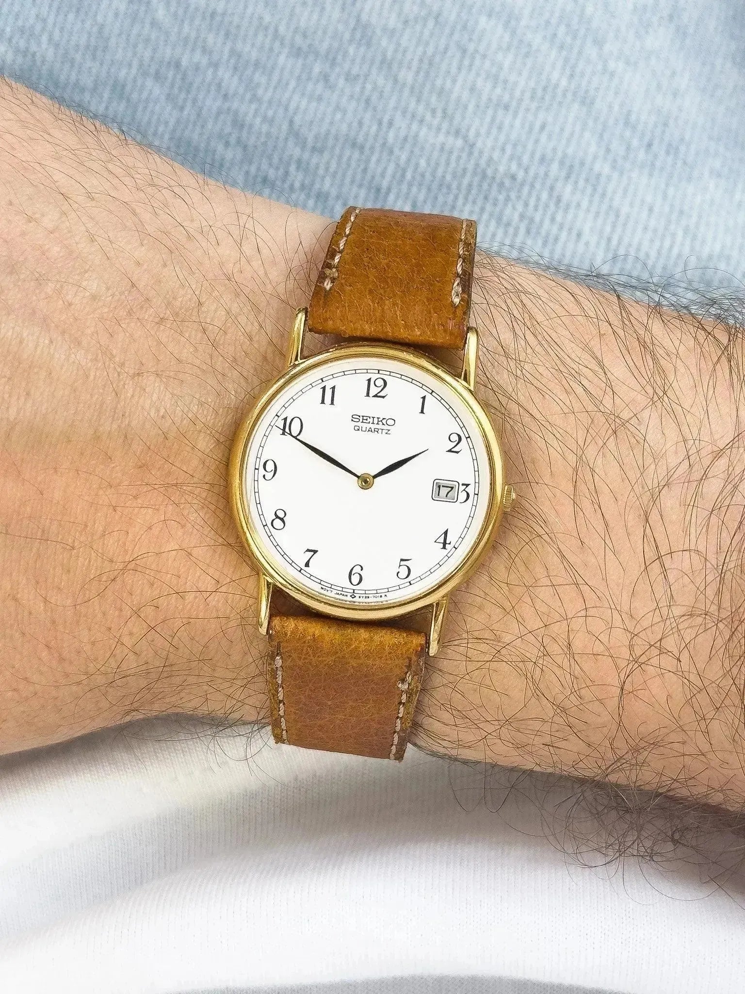 Seiko - Gold White Dial - 1988 - Atelier Victor Paris - Vintage Watch Shop Dubai