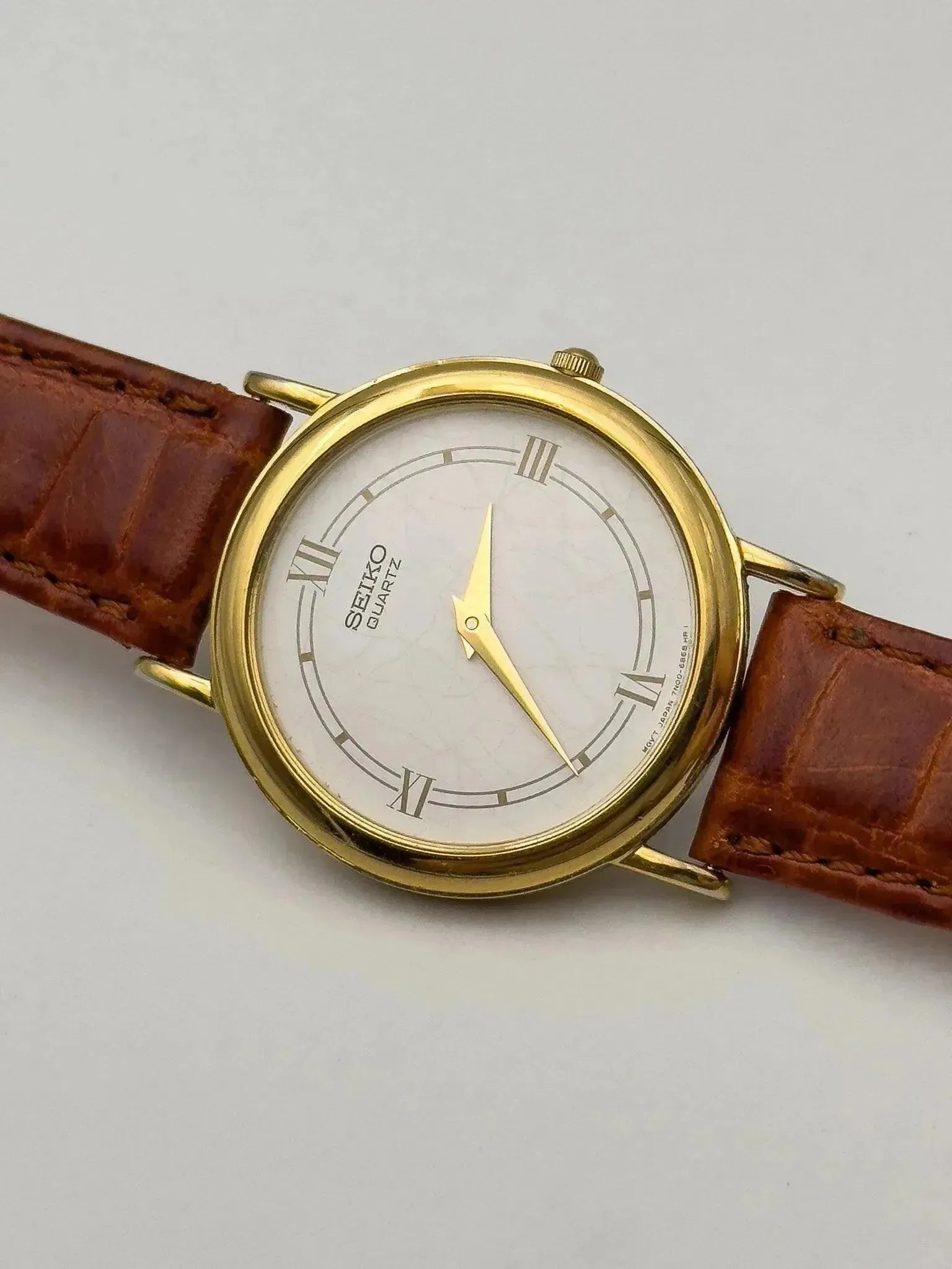 Seiko - Gold White Dress Watch - 2001 - Atelier Victor
