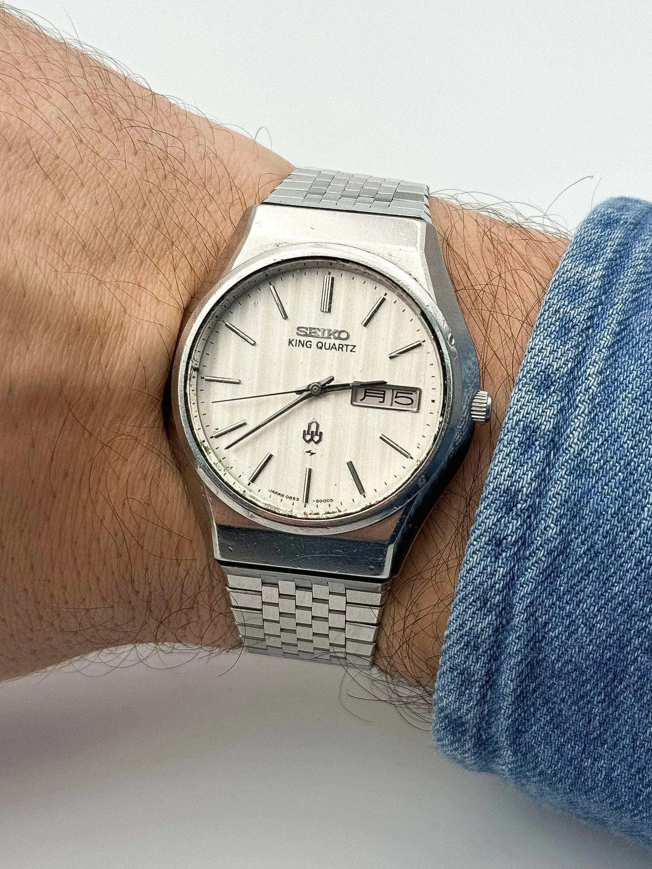 Seiko - King Blanc Tapissé - 1976 - Atelier Victor Paris - Vintage Watch Shop Dubai