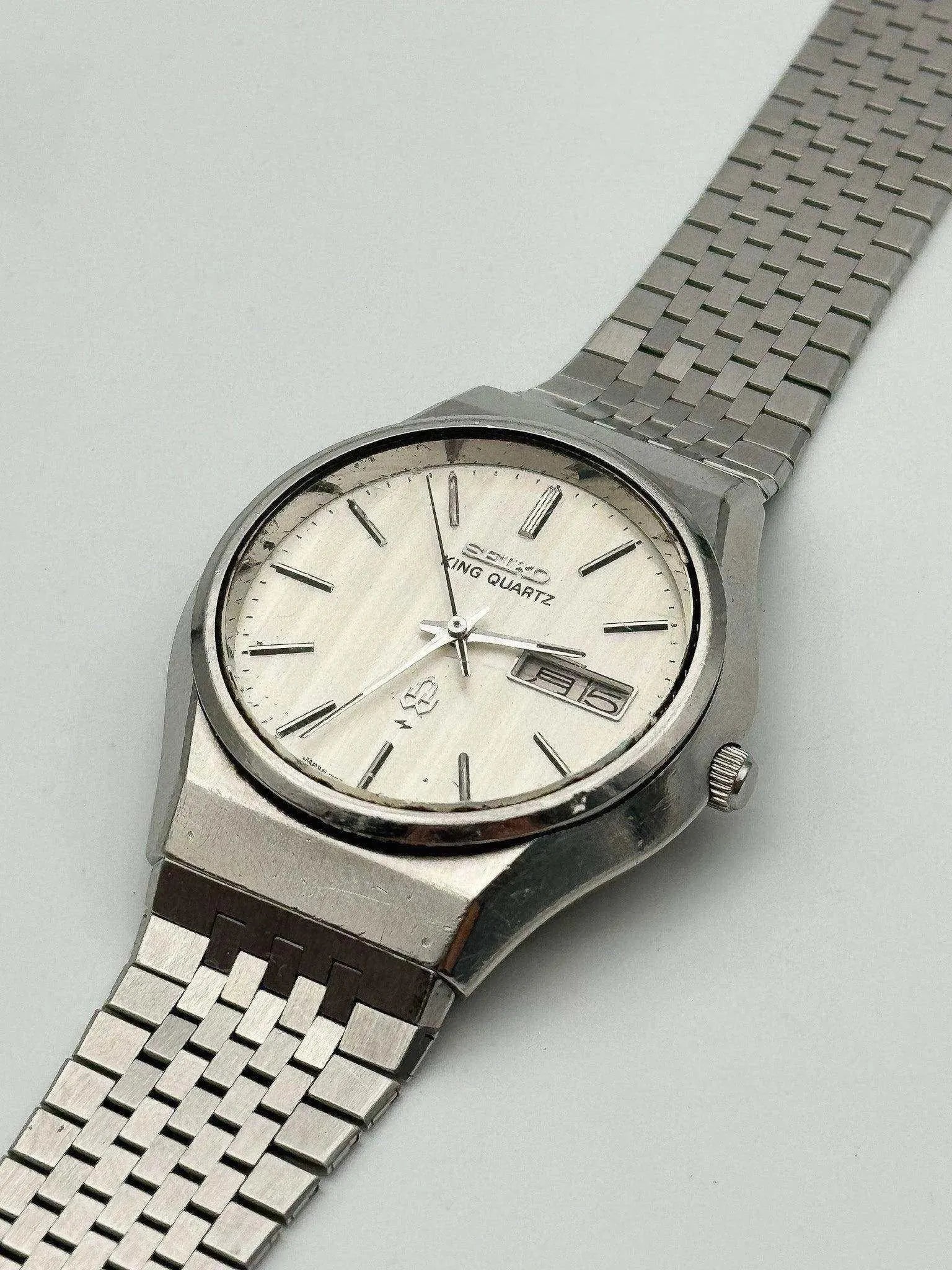 Seiko - King Blanc Tapissé - 1976 - Atelier Victor Paris - Vintage Watch Shop Dubai